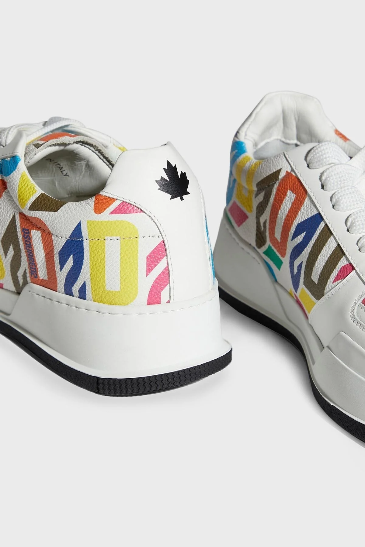 Dsquared2 Logolu Hakiki Deri Sneaker Erkek Ayakkabı SNM024801 506237 M2700 BEYAZ - 4