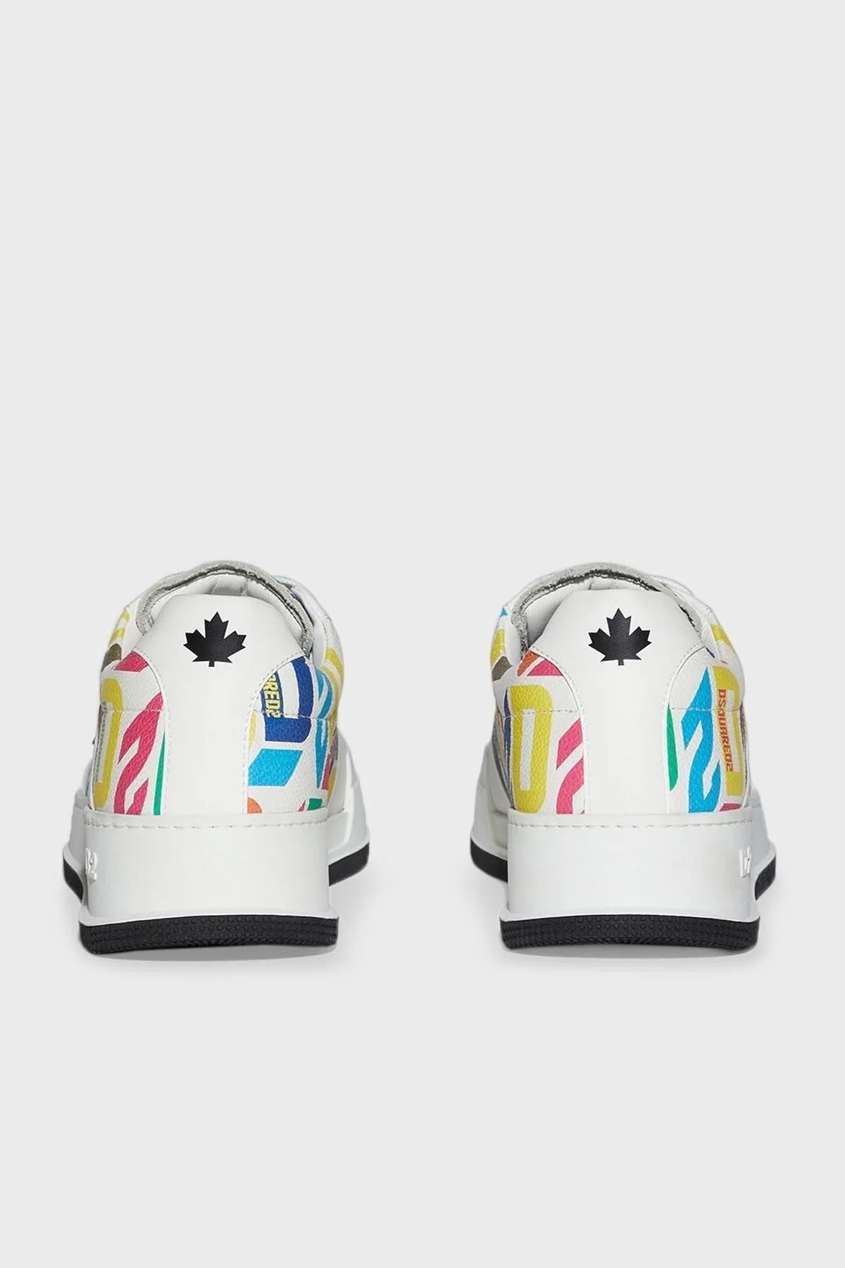 Dsquared2 Logolu Hakiki Deri Sneaker Erkek Ayakkabı SNM024801 506237 M2700 BEYAZ - 5