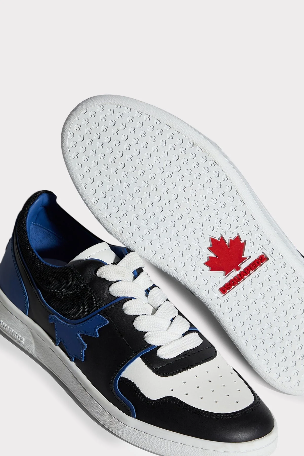 Dsquared2 Logolu Hakiki Deri Sneaker Erkek Ayakkabı SNM027501 503032 M2654 SİYAH - 3