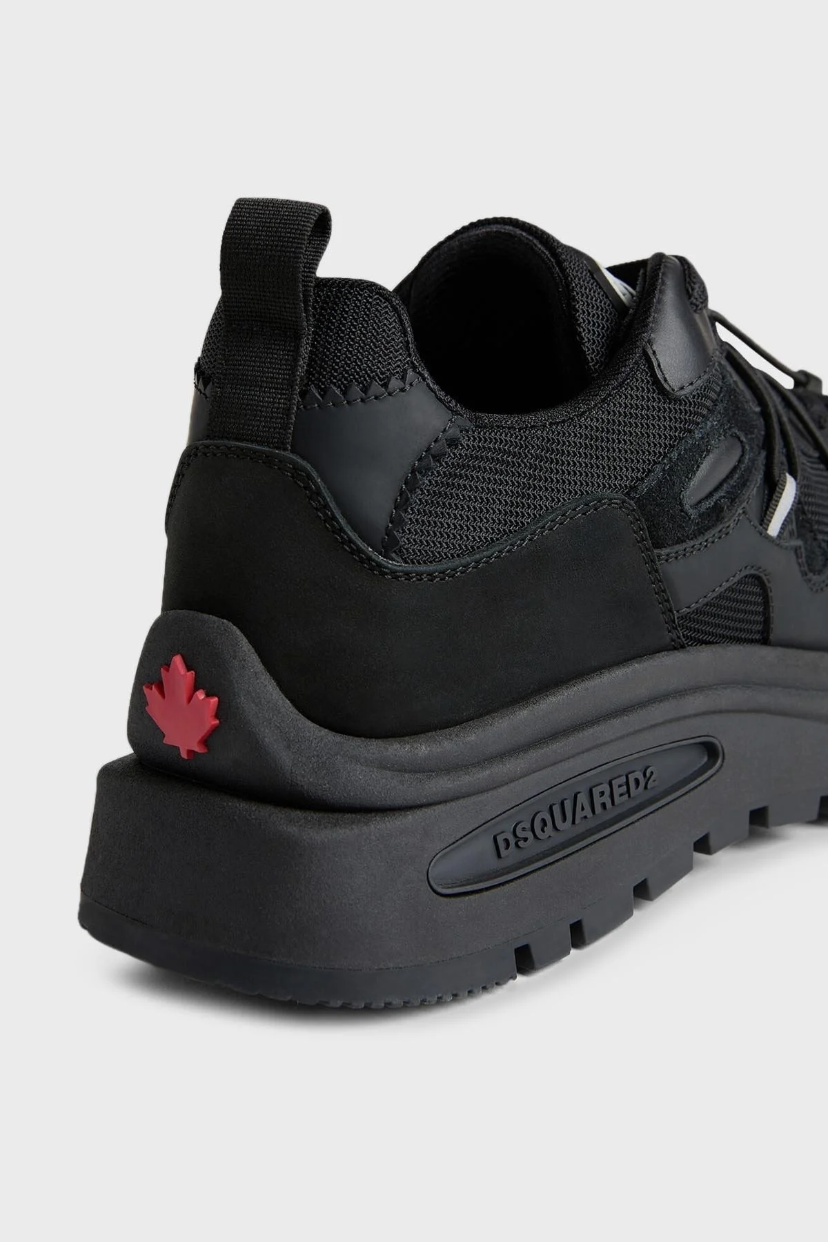 Dsquared2 Logolu Hakiki Deri Sneaker Erkek Ayakkabı SNM028008 106244 M436 SİYAH - 4