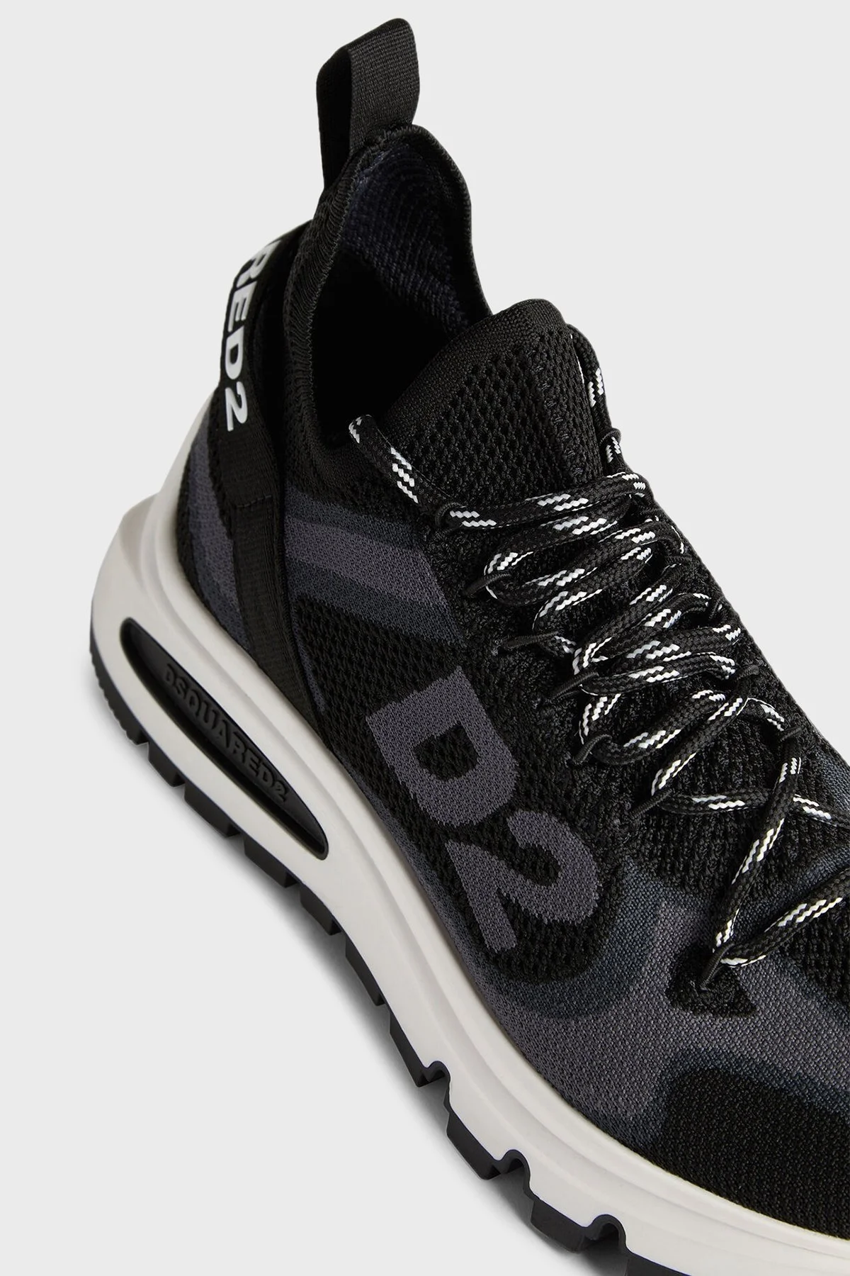 Dsquared2 Logolu Kalın Tabanlı Sneaker Erkek Ayakkabı SNM033659 207273 2124 SİYAH - 8