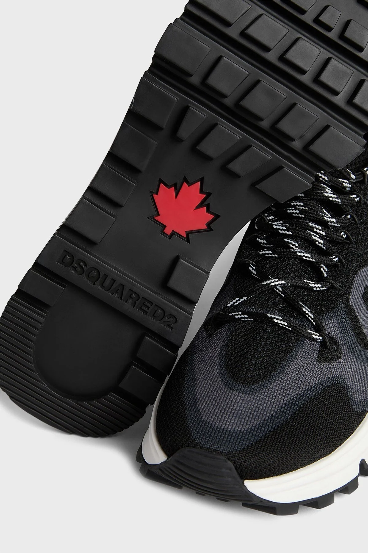 Dsquared2 Logolu Kalın Tabanlı Sneaker Erkek Ayakkabı SNM033659 207273 2124 SİYAH - 10