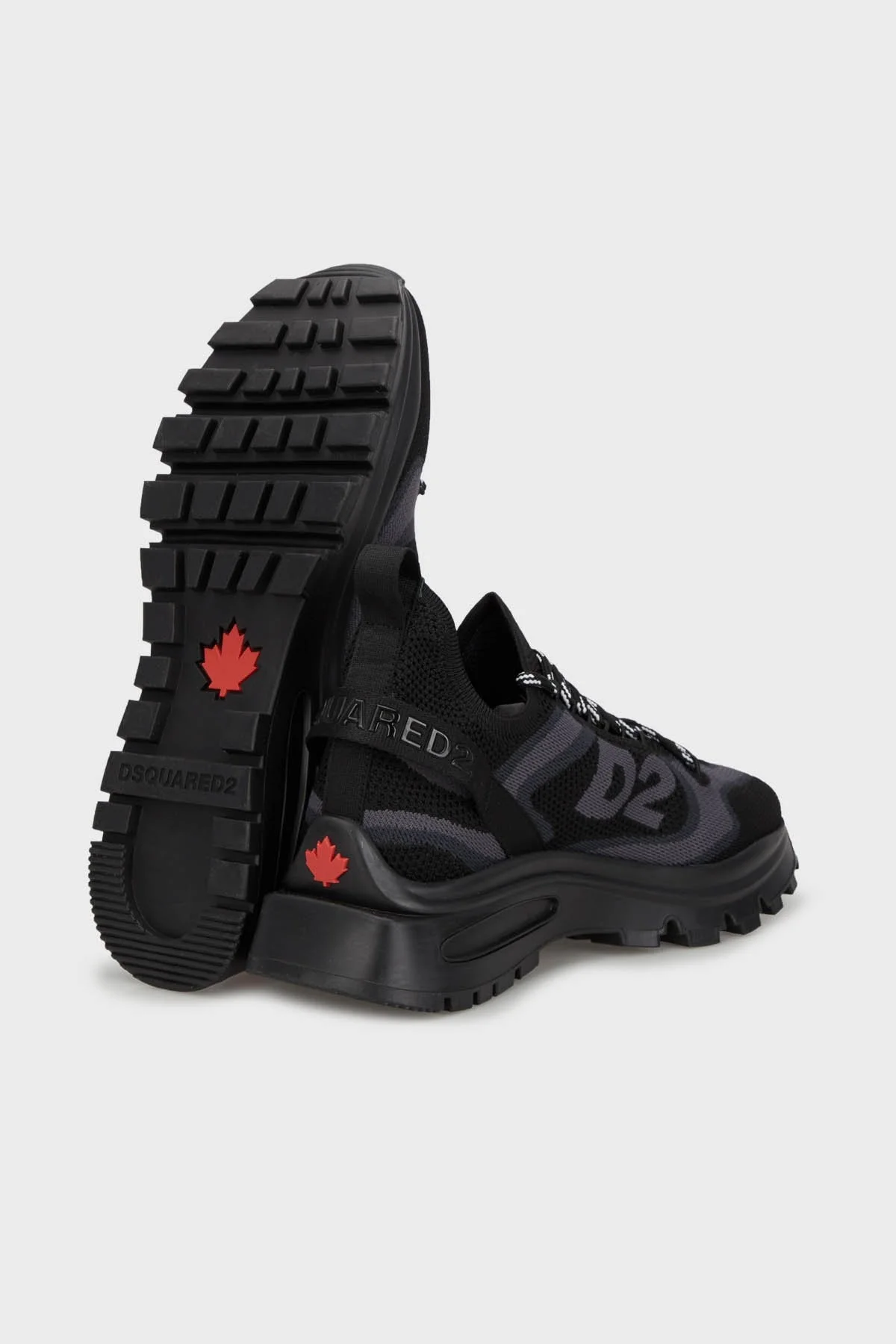 Dsquared2 Logolu Kalın Tabanlı Sneaker Erkek Ayakkabı SNM033659 207273 M436 SİYAH - 8