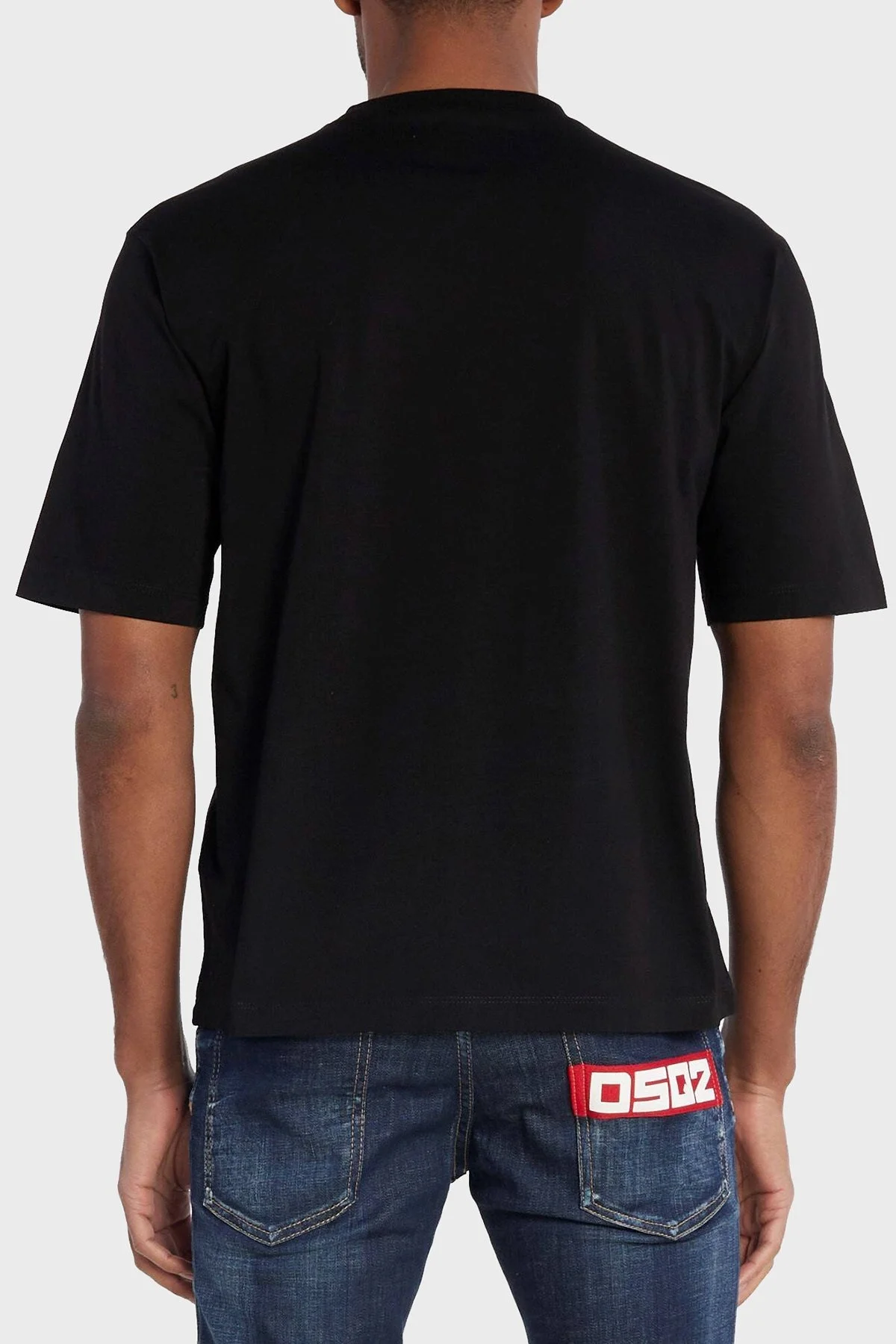 Dsquared2 Logolu Pamuklu Regular Fit Erkek T Shirt S74GD1268 S23009 900 SİYAH - 3