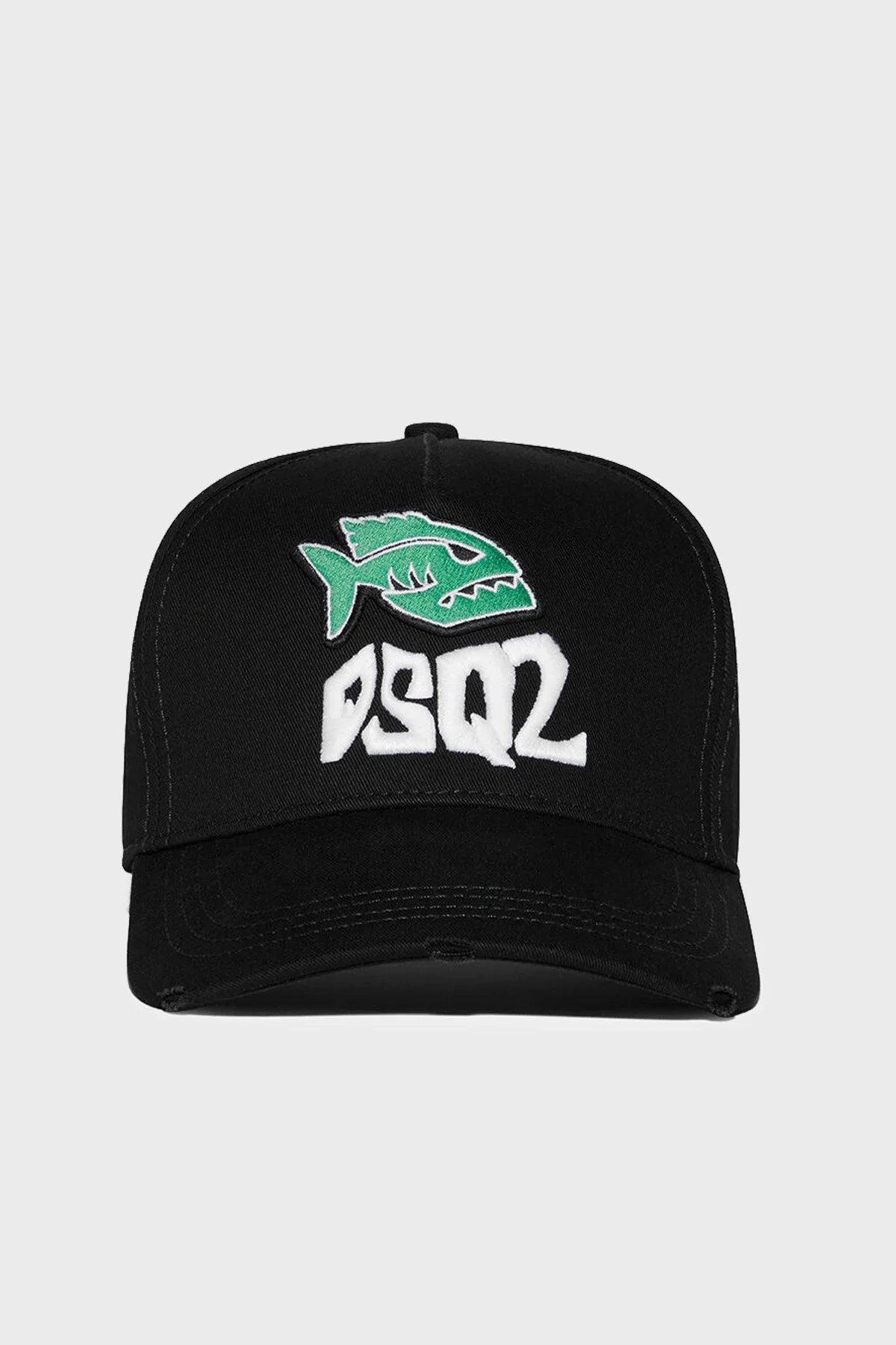 Dsquared2 Logolu Pamuklu Vintage Efektli Erkek Şapka BCM0688 05C00001 2124 SİYAH - 1