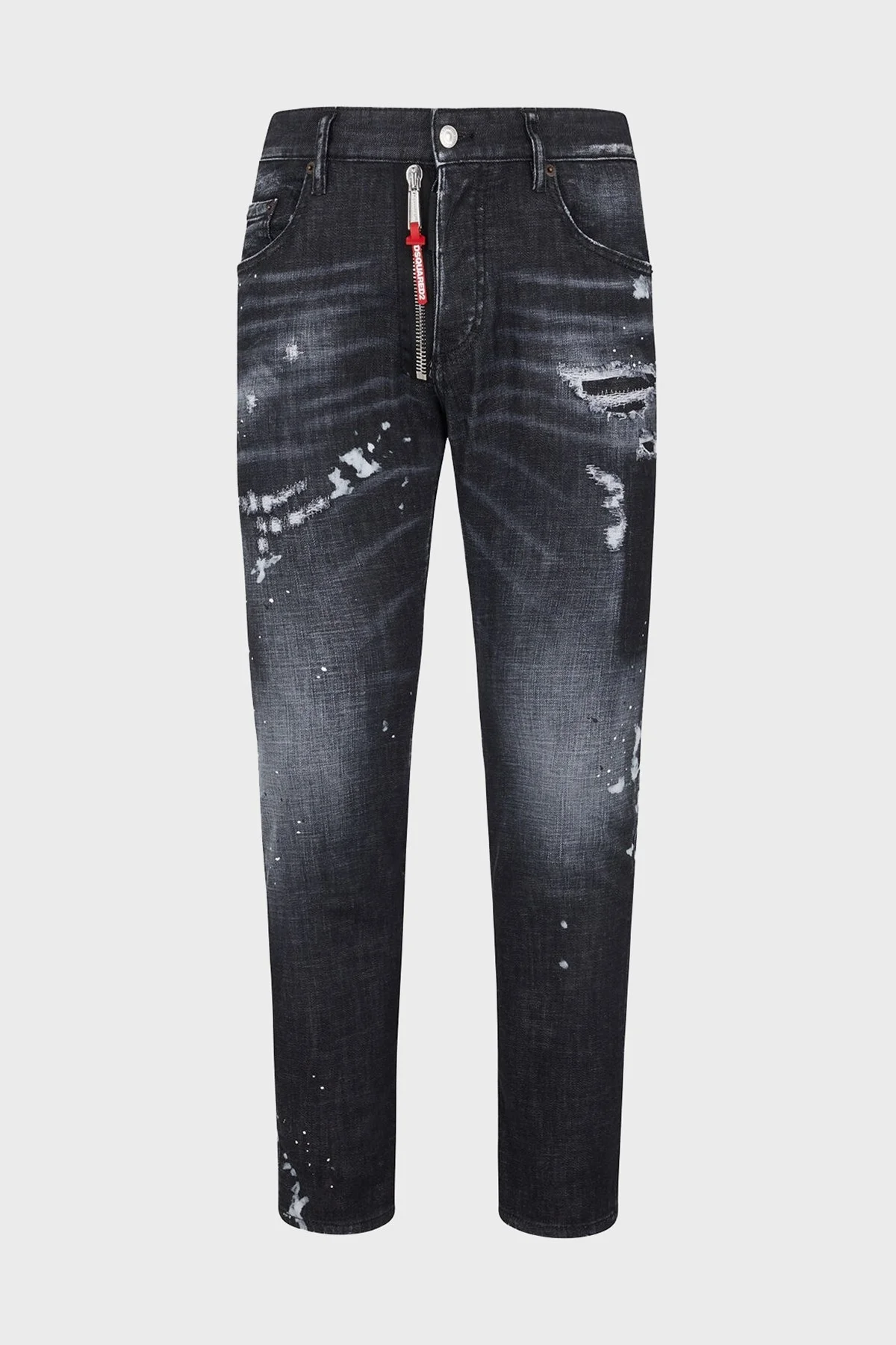Dsquared2 Logolu Streç Pamuklu Slim Fit Jeans Erkek Kot Pantolon S74LB1451 S30357 900 SİYAH - 5