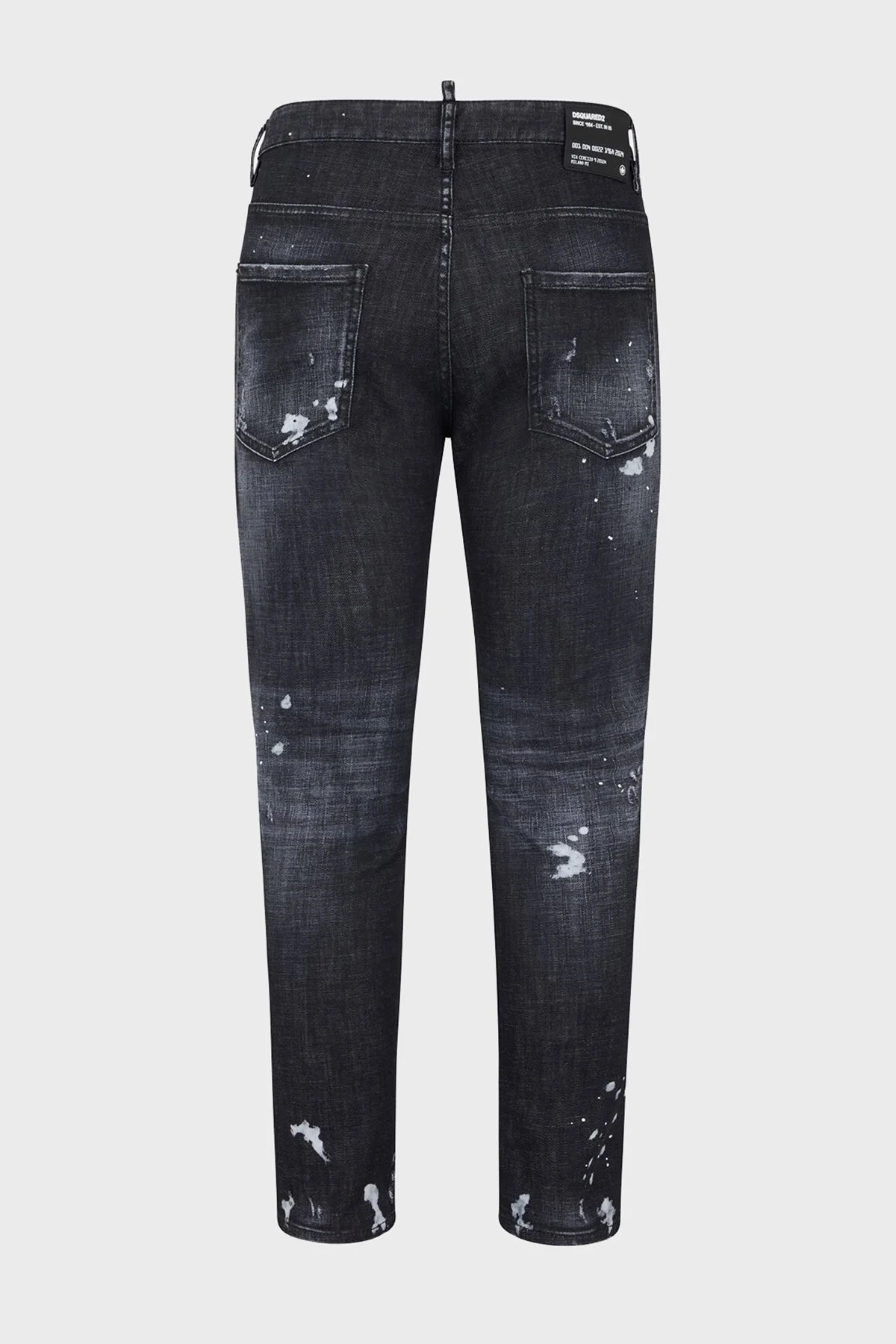 Dsquared2 Logolu Streç Pamuklu Slim Fit Jeans Erkek Kot Pantolon S74LB1451 S30357 900 SİYAH - 6