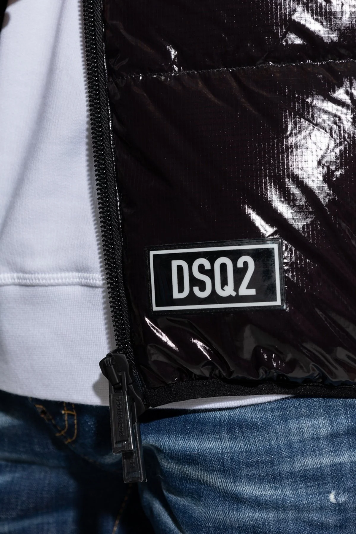 Dsquared2 Loose Fit Kuş Tüyü Dolgulu Kolej Yaka Şişme Erkek Mont S74AM1278 S54056 900 SİYAH - 3