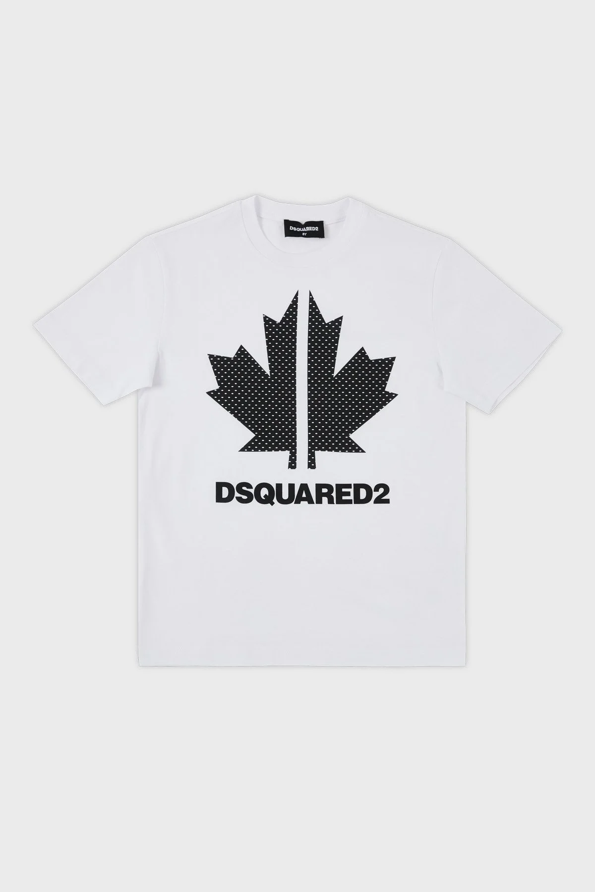 Dsquared2 Pamuklu Bisiklet Yaka Çocuk DQ0028 D004G T Shirt DQ0028-D004G W-RED BEYAZ-SİYAH - 4