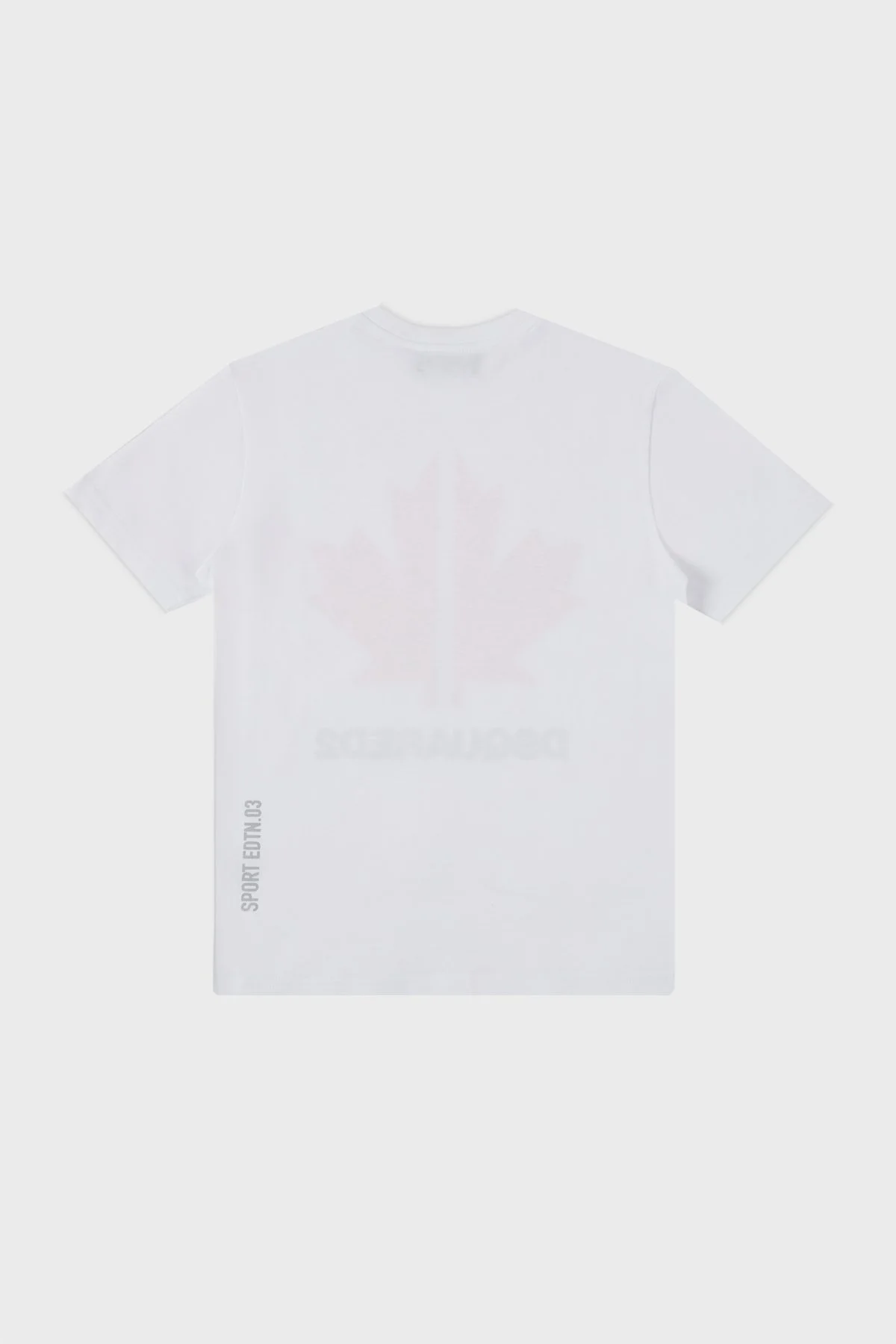 Dsquared2 Pamuklu Bisiklet Yaka Çocuk DQ0028 D004G T Shirt DQ0028-D004G WHITE BEYAZ-KIRMIZI - 5