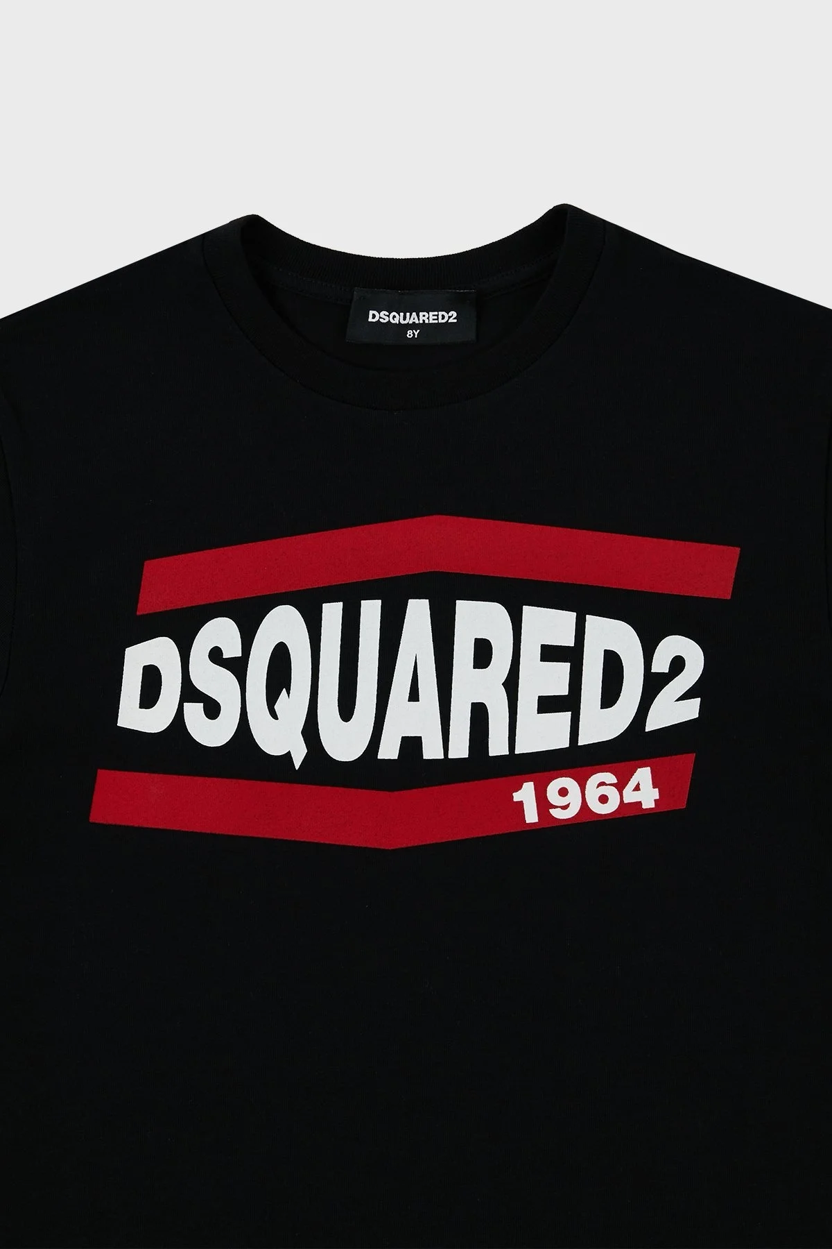 Dsquared2 Pamuklu Bisiklet Yaka Çocuk DQ0150 D002F T Shirt DQ0150-D002F BLACK SİYAH - 6