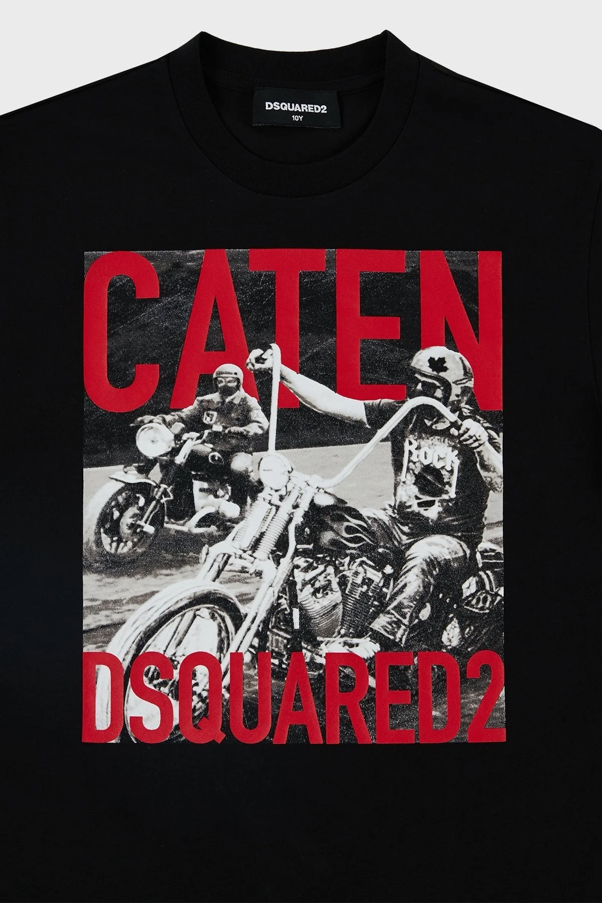 Dsquared2 Pamuklu Bisiklet Yaka Çocuk DQ0158 D00MQ T Shirt DQ0158-D00MQ BLACK SİYAH - 6
