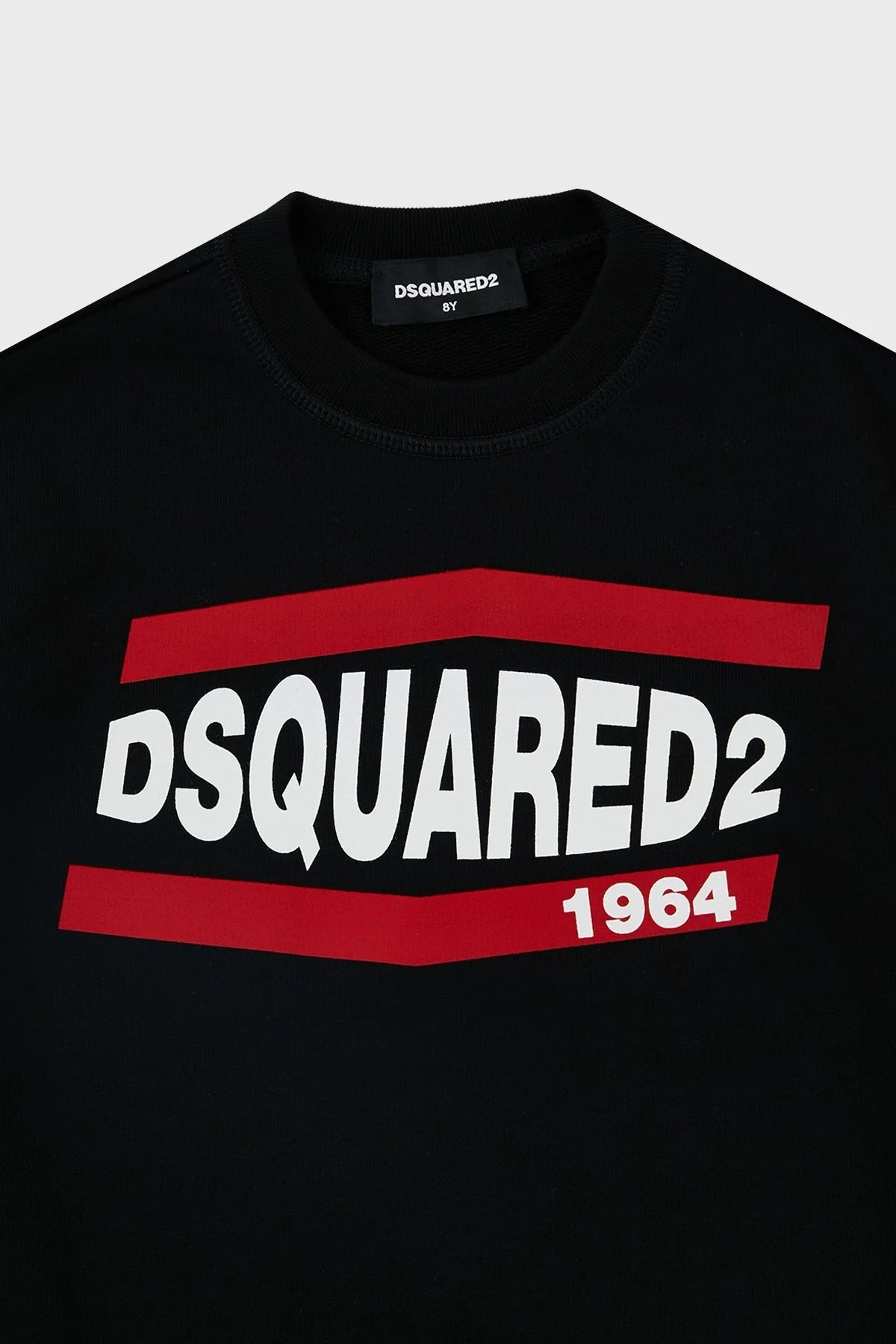 Dsquared2 Pamuklu Bisiklet Yaka Çocuk DQ0208 D002Y Sweat DQ0208-D002Y BLACK SİYAH - 6