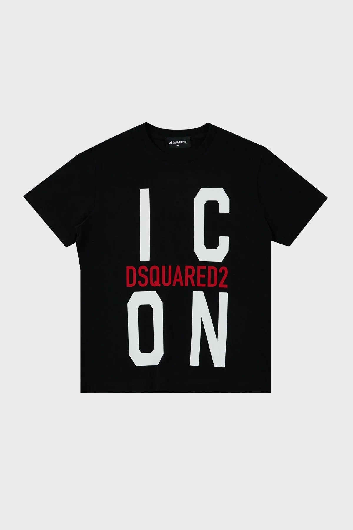 Dsquared2 Pamuklu Bisiklet Yaka Çocuk DQ0243 D002F T Shirt DQ0243-D002F BLACK SİYAH - 4