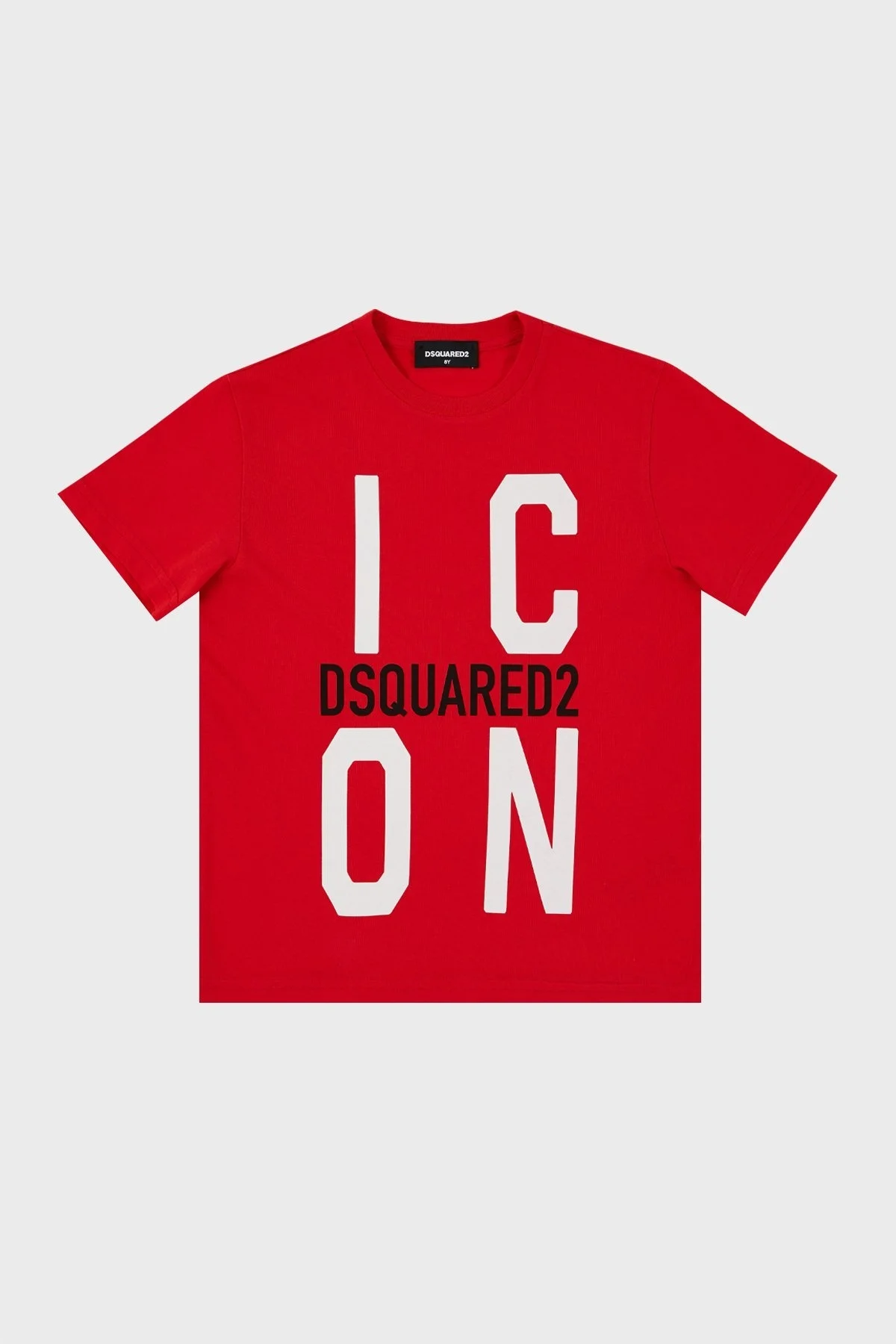 Dsquared2 Pamuklu Bisiklet Yaka Çocuk DQ0243 D002F T Shirt DQ0243-D002F RED KIRMIZI - 1