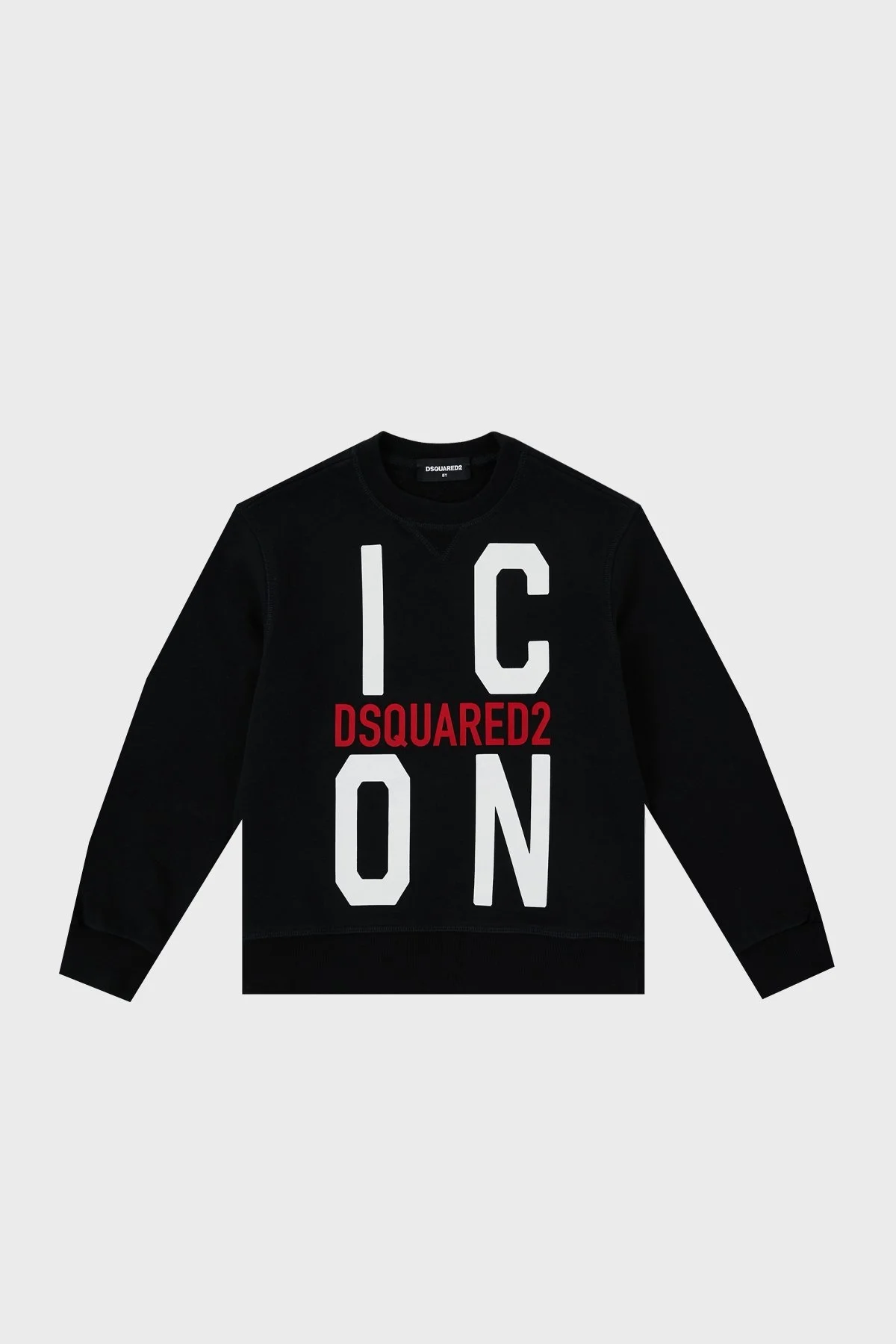 Dsquared2 Pamuklu Bisiklet Yaka Çocuk DQ0245 D002Y Sweat DQ0245-D002Y BLACK SİYAH - 1