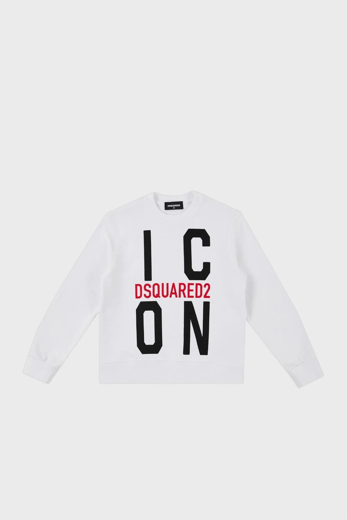 Dsquared2 Pamuklu Bisiklet Yaka Çocuk DQ0245 D002Y Sweat DQ0245-D002Y WHITE BEYAZ - 1