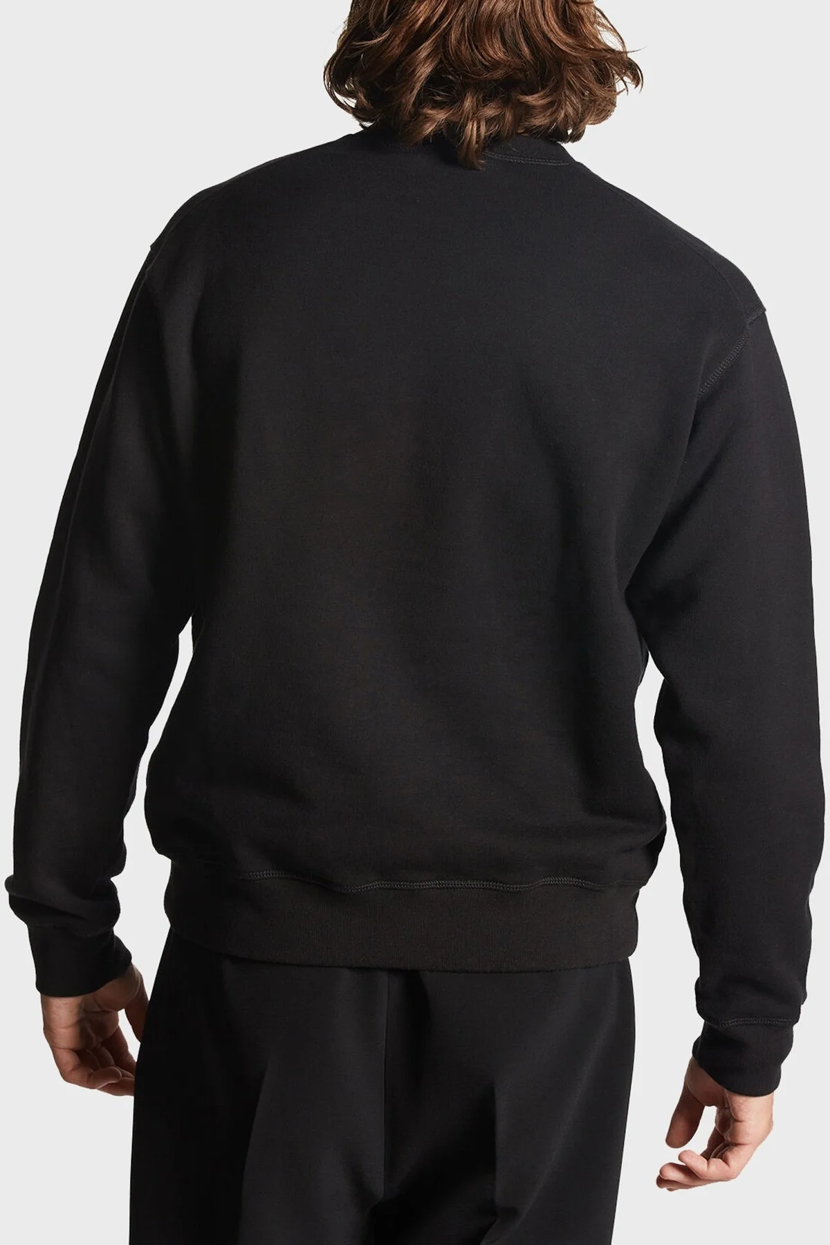 Dsquared2 Pamuklu Bisiklet Yaka Regular Fit Erkek Sweat S79GU0009 S25516 965 SİYAH - 3