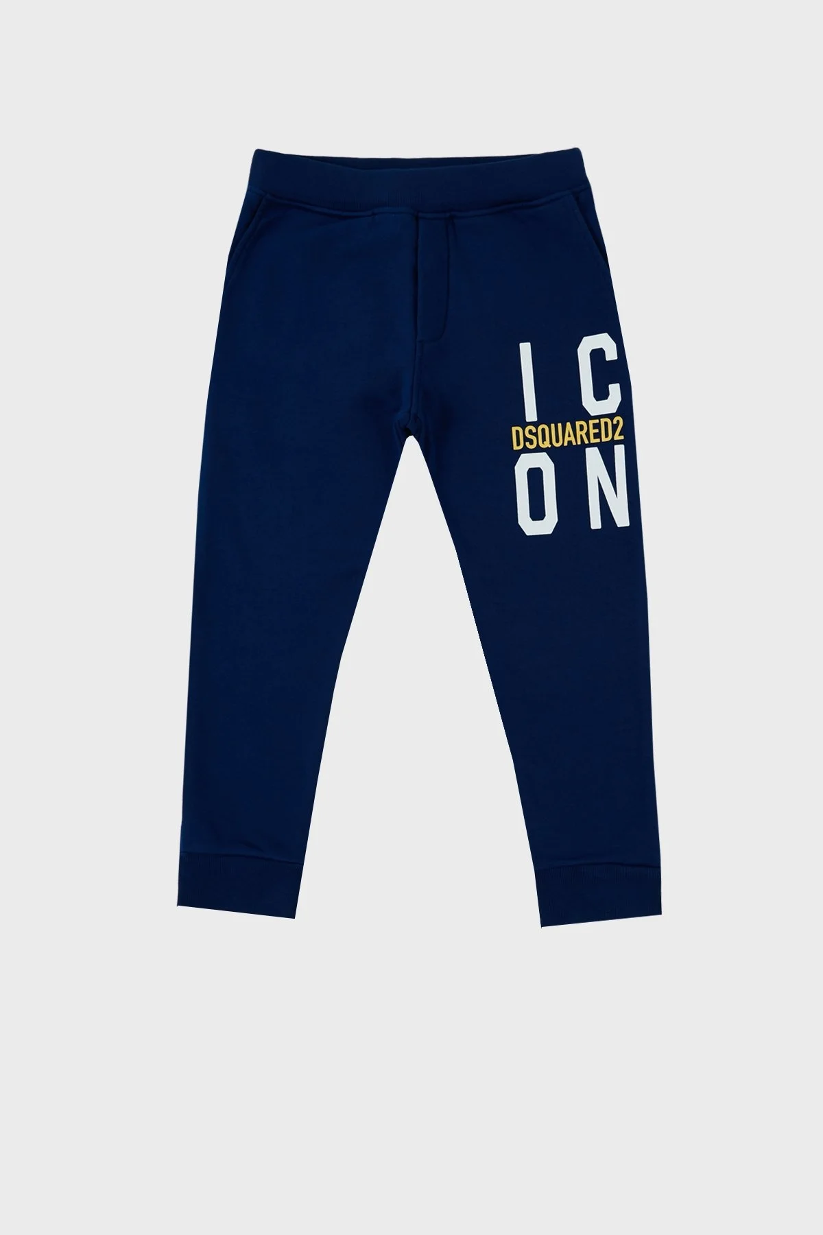 Dsquared2 Pamuklu Cepli Çocuk Spor DQ0248 D002Y Pantolon DQ0248-D002Y BLUE SAKS - 5