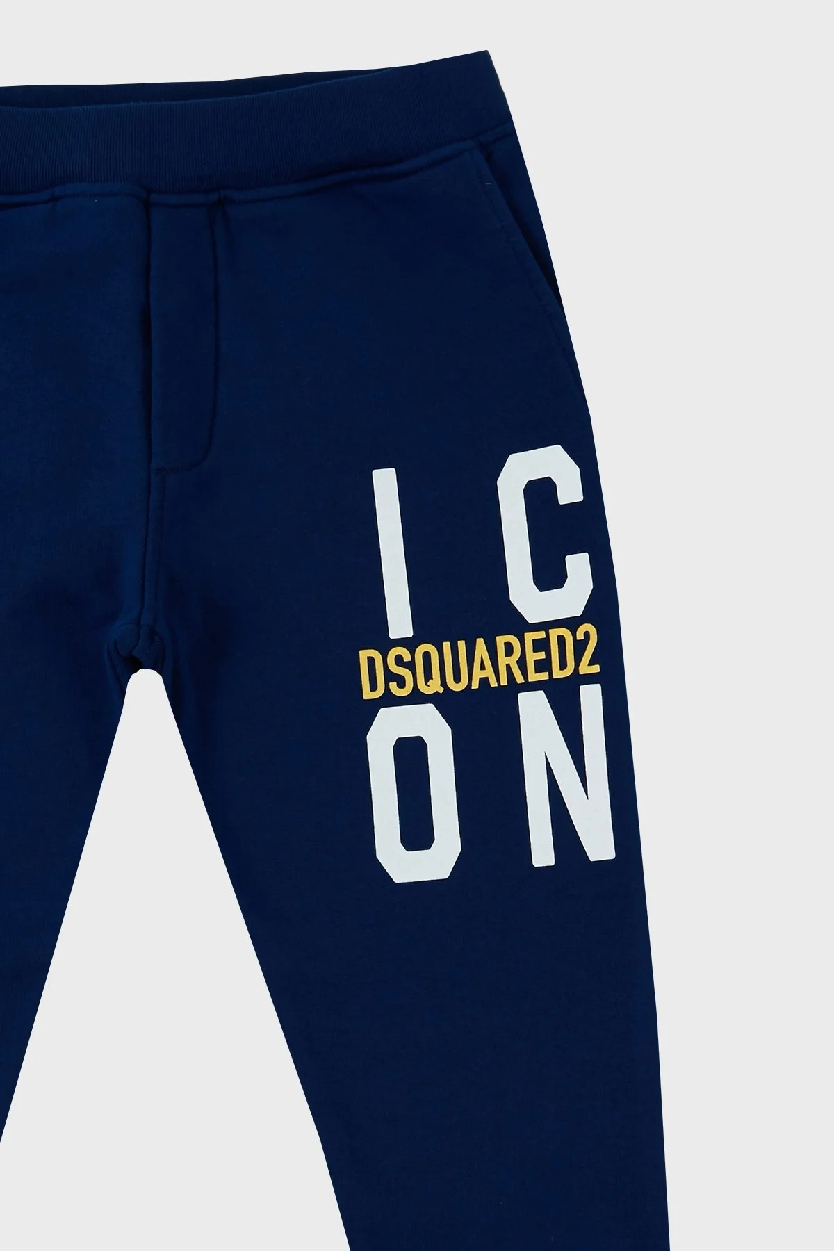 Dsquared2 Pamuklu Cepli Çocuk Spor DQ0248 D002Y Pantolon DQ0248-D002Y BLUE SAKS - 7