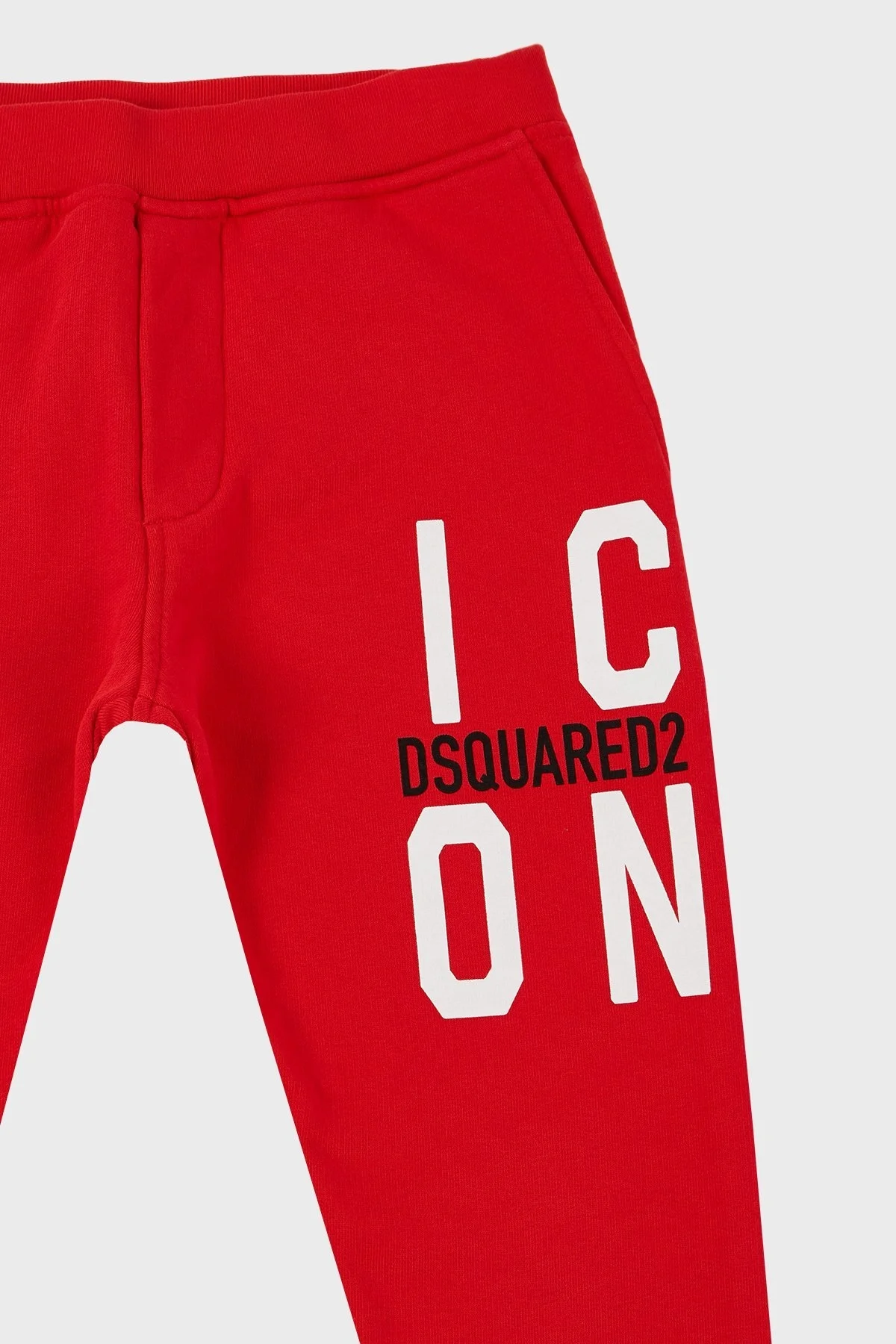 Dsquared2 Pamuklu Cepli Çocuk Spor DQ0248 D002Y Pantolon DQ0248-D002Y RED KIRMIZI - 7