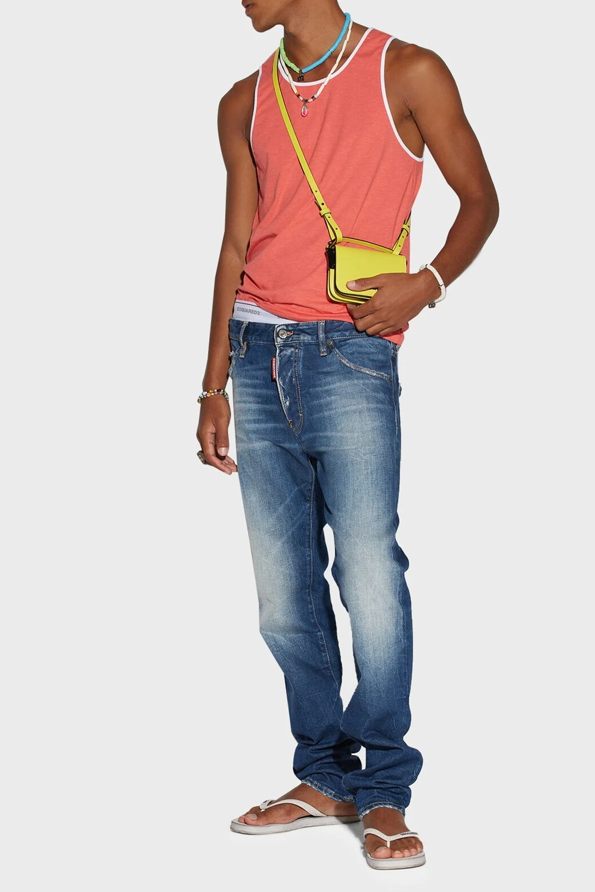 Dsquared2 Pamuklu Cool Guy Slim Fit Jeans Erkek Kot Pantolon S71LB1159 S30663 470 LACİVERT - 1