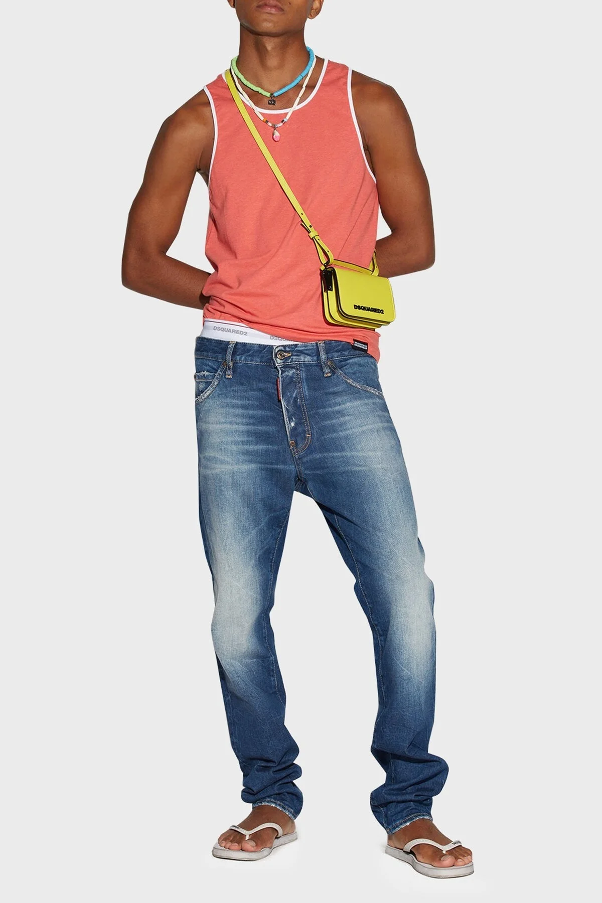 Dsquared2 Pamuklu Cool Guy Slim Fit Jeans Erkek Kot Pantolon S71LB1159 S30663 470 LACİVERT - 3