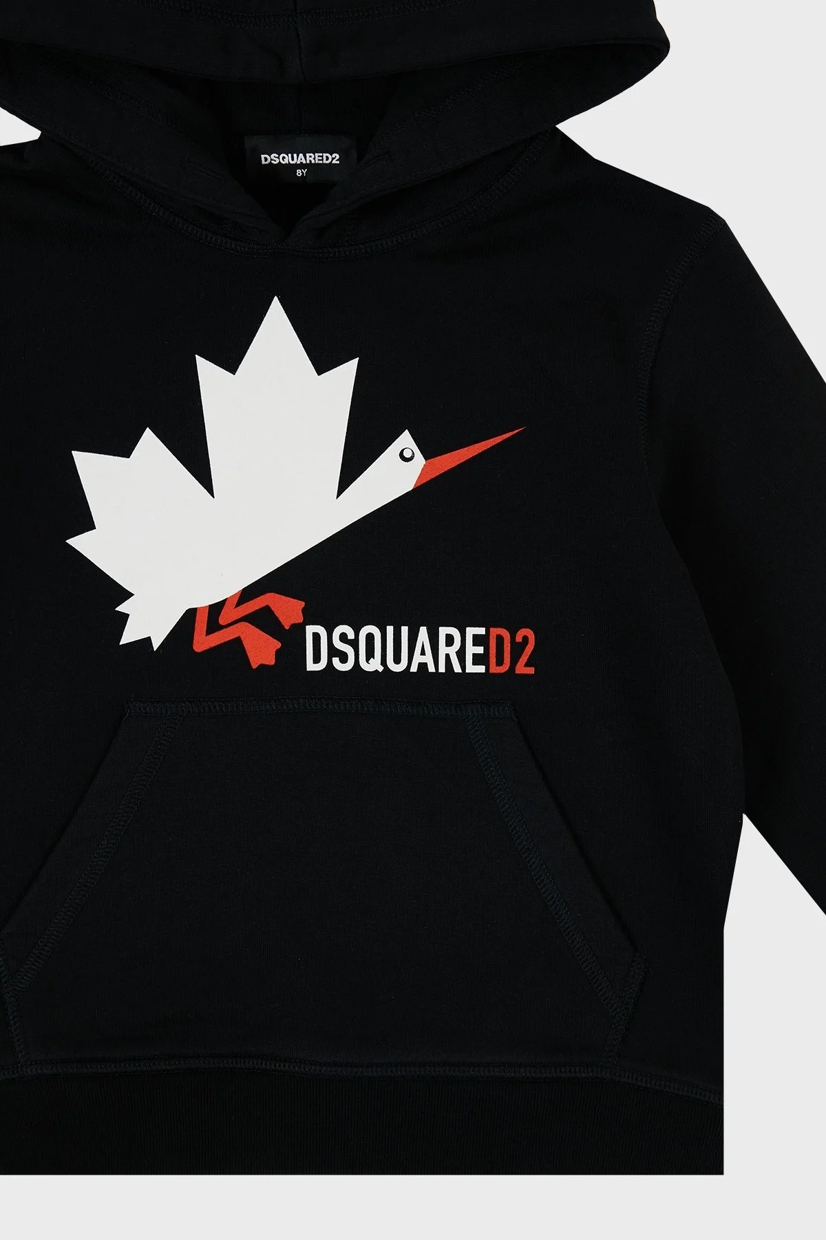 Dsquared2 Pamuklu Kapüşonlu Çocuk DQ0222 D002Y Sweat DQ0222-D002Y BLACK SİYAH - 3