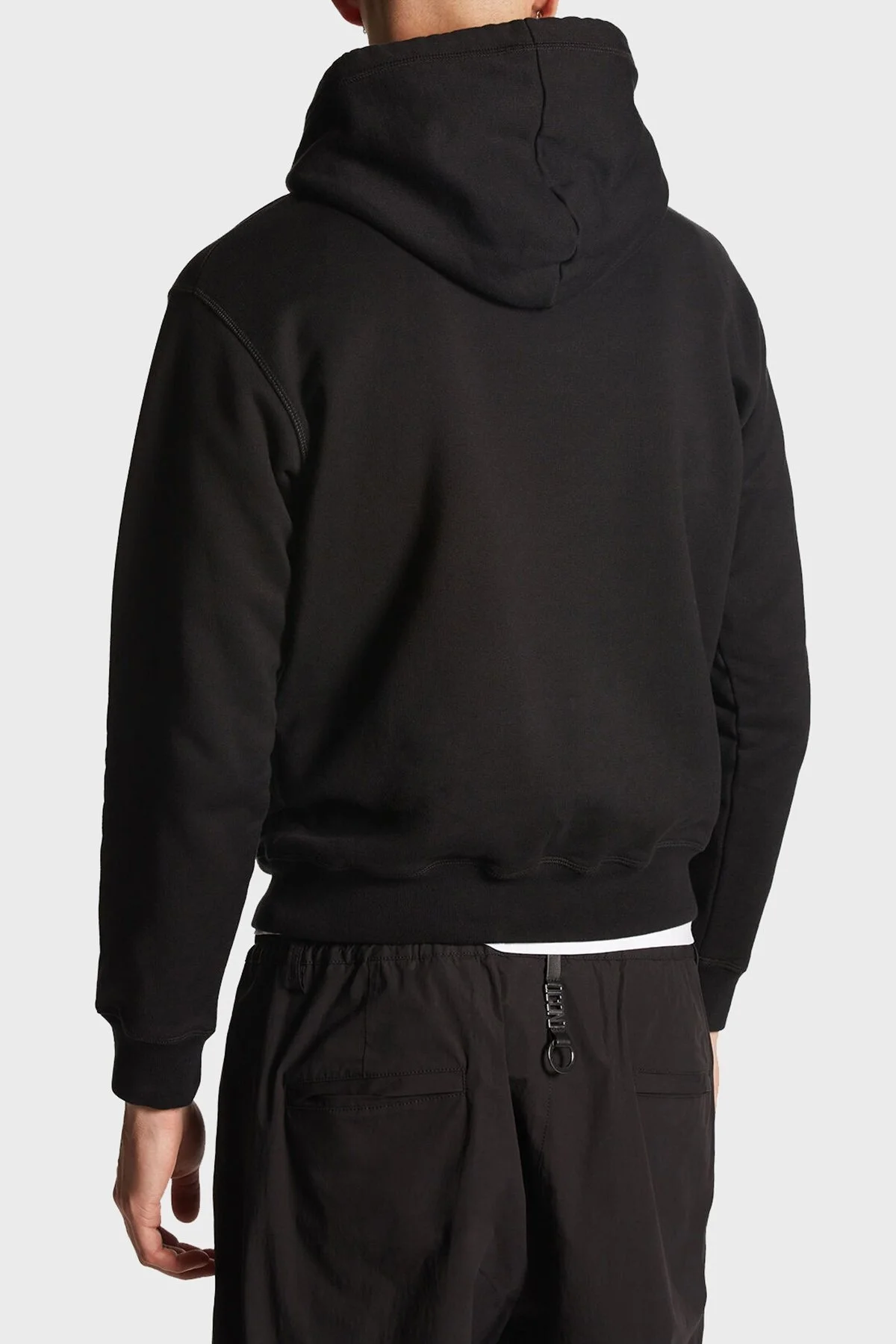 Dsquared2 Pamuklu Kapüşonlu Regular Fit Erkek Sweat S79GU0010 S25516 965 SİYAH - 8