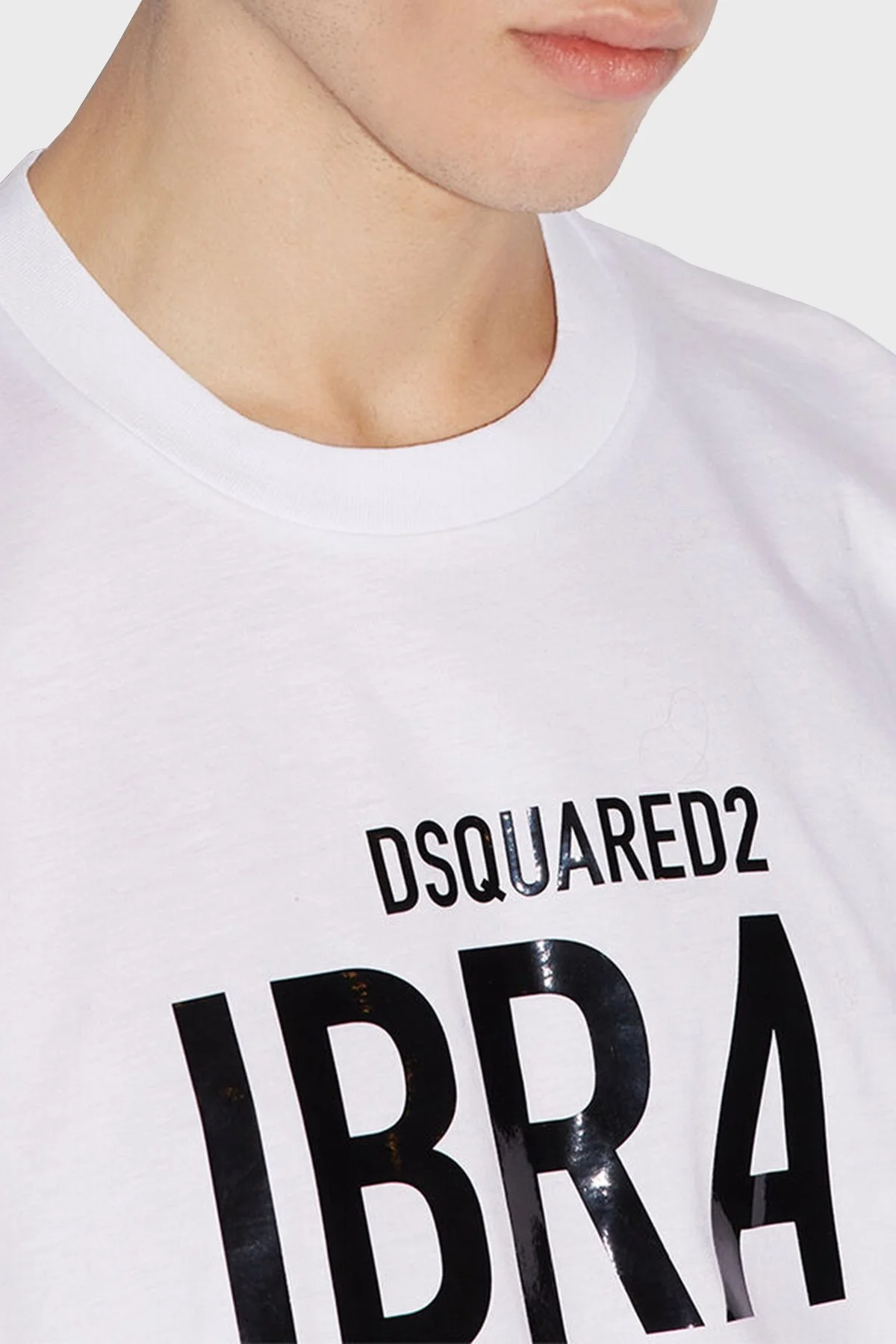 Dsquared2 Pamuklu Loose Fit Bisiklet Yaka Erkek T Shirt S78GD0067 S23009 100 BEYAZ - 3
