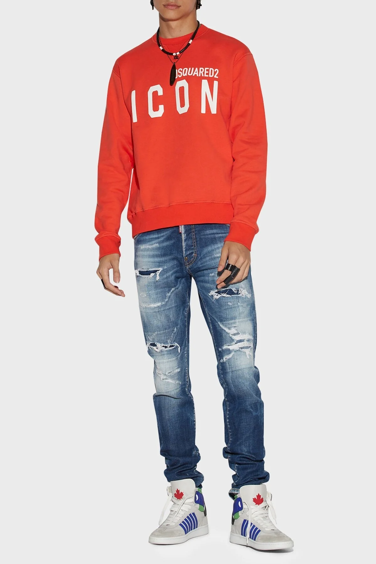 Dsquared2 Pamuklu Normal Bel Slim Fit Cool Guy Jeans Erkek Kot Pantolon S74LB1266 S30342 470 LACİVERT - 5