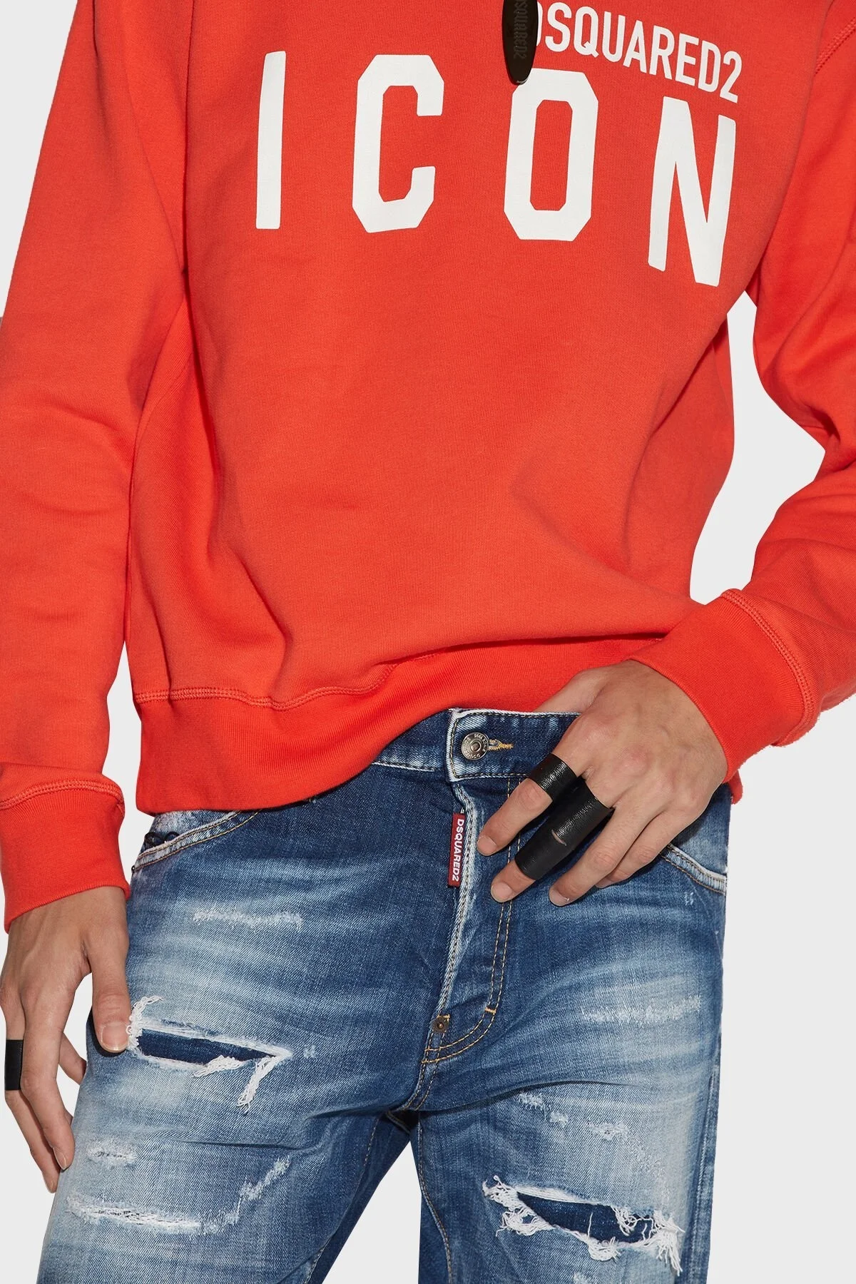 Dsquared2 Pamuklu Normal Bel Slim Fit Cool Guy Jeans Erkek Kot Pantolon S74LB1266 S30342 470 LACİVERT - 7