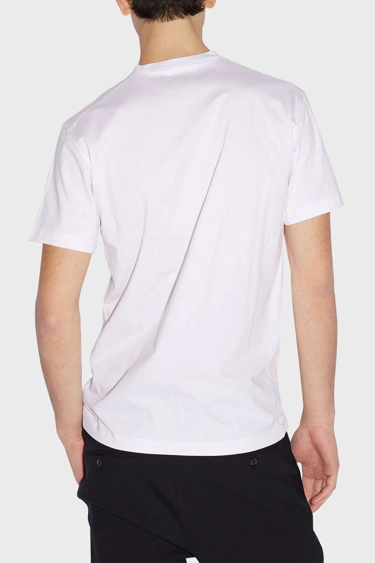 Dsquared2 Pamuklu Regular Fit Bisiklet Yaka Erkek T Shirt S78GD0059 S23009 100 BEYAZ - 2