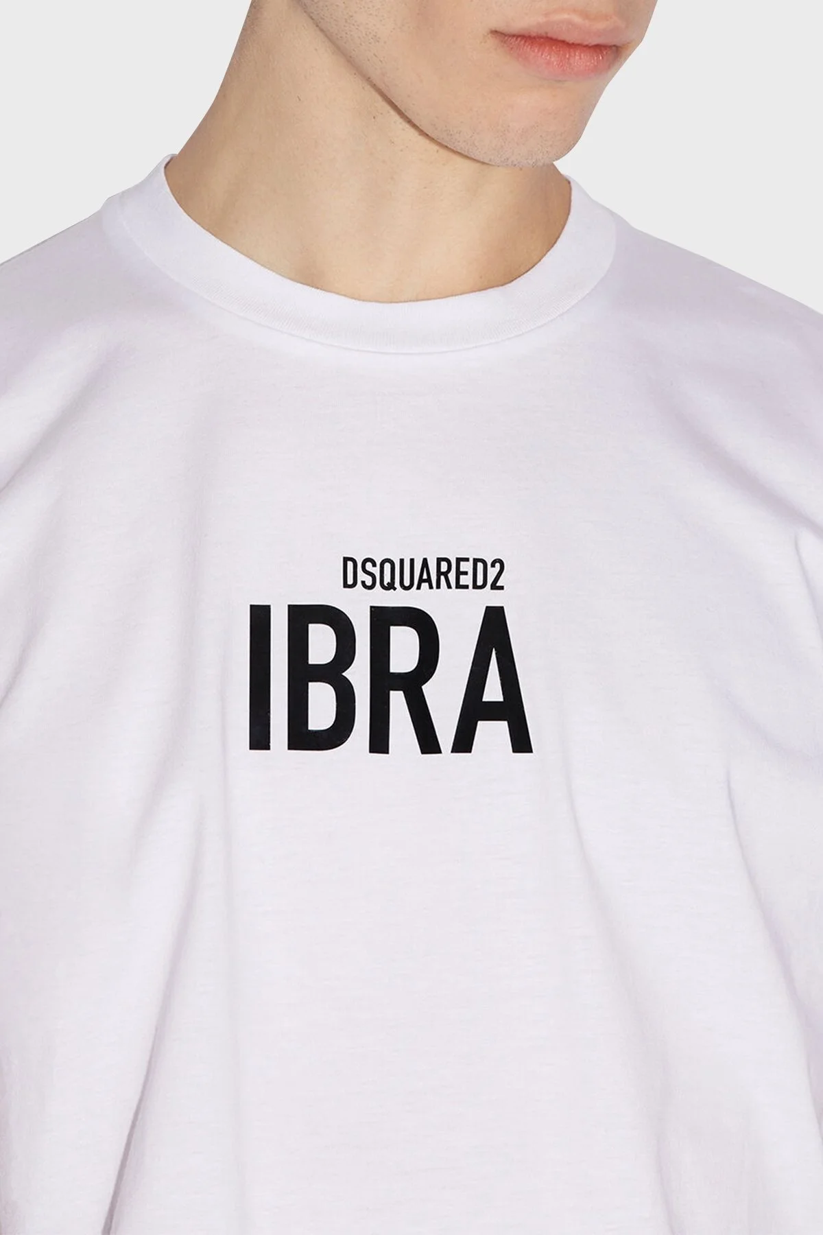 Dsquared2 Pamuklu Regular Fit Bisiklet Yaka Erkek T Shirt S78GD0059 S23009 100 BEYAZ - 3