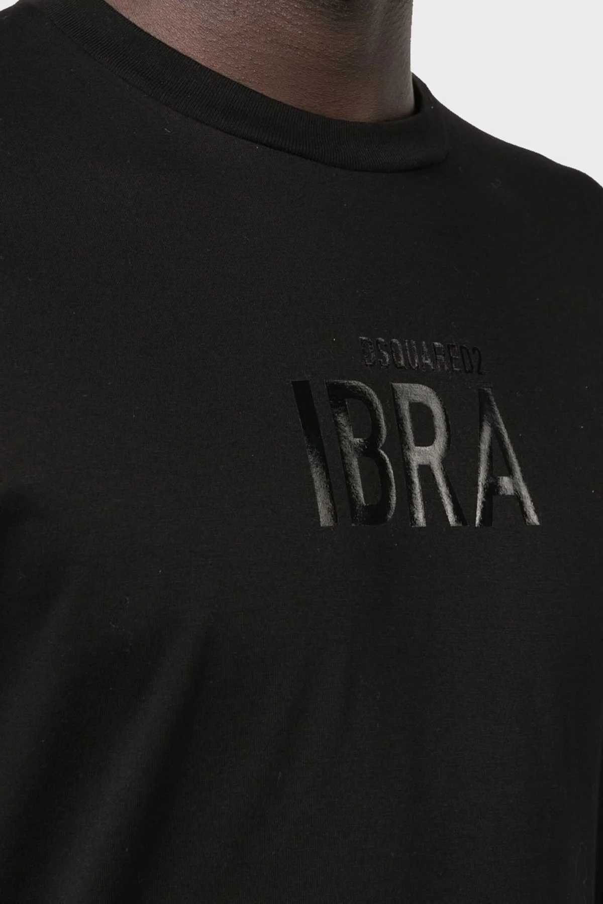 Dsquared2 Pamuklu Regular Fit Bisiklet Yaka Erkek T Shirt S78GD0059 S23009 900 SİYAH - 4