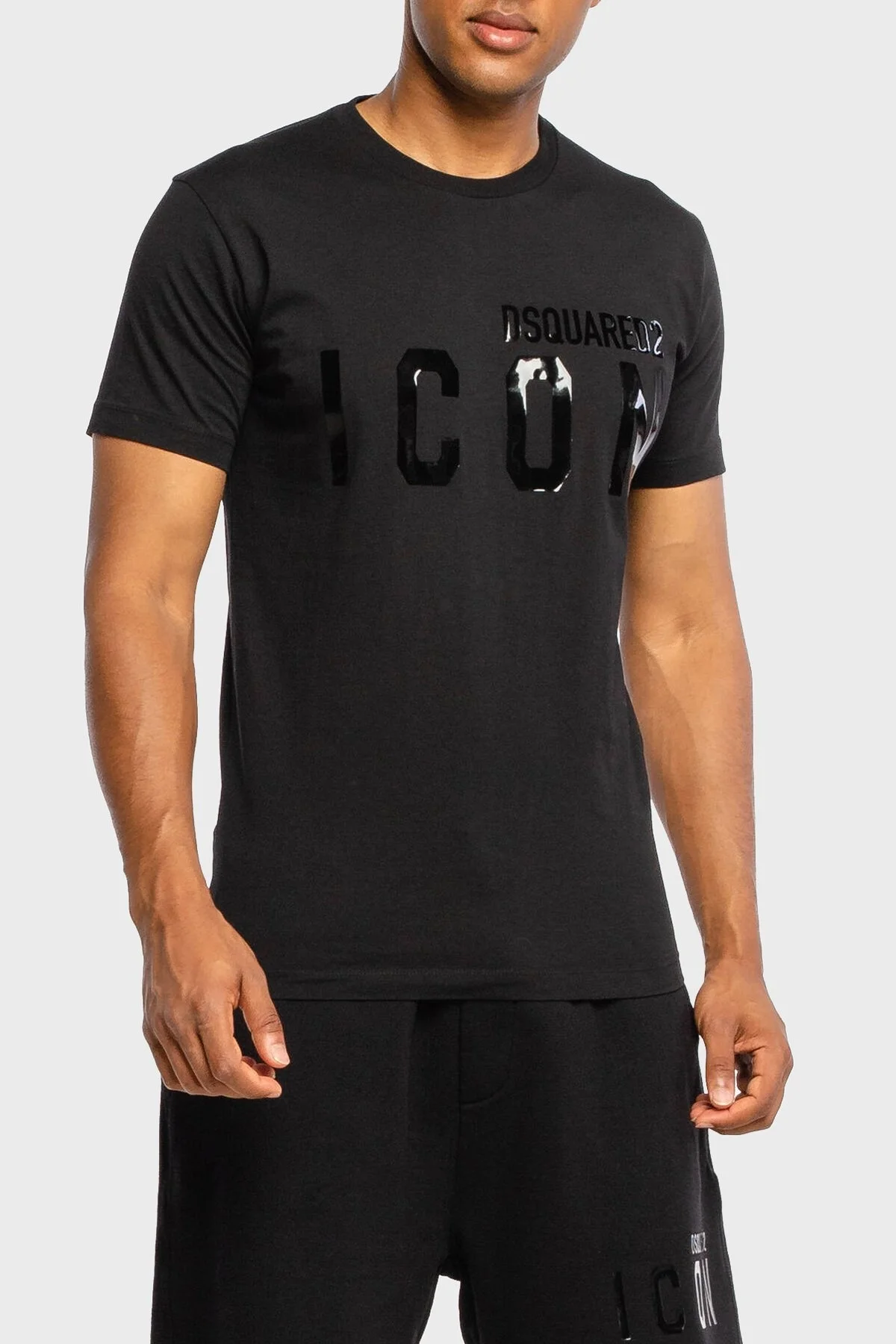 Dsquared2 Pamuklu Regular Fit Bisiklet Yaka Erkek T Shirt S79GC0036 S23009 994 SİYAH - 3