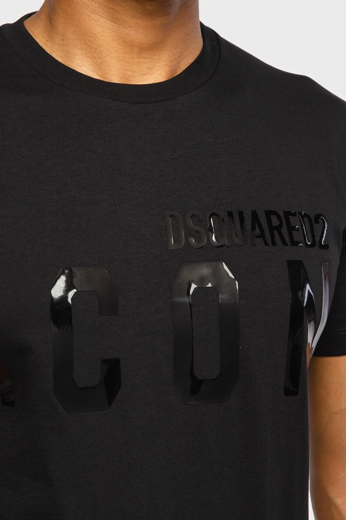 Dsquared2 Pamuklu Regular Fit Bisiklet Yaka Erkek T Shirt S79GC0036 S23009 994 SİYAH - 5