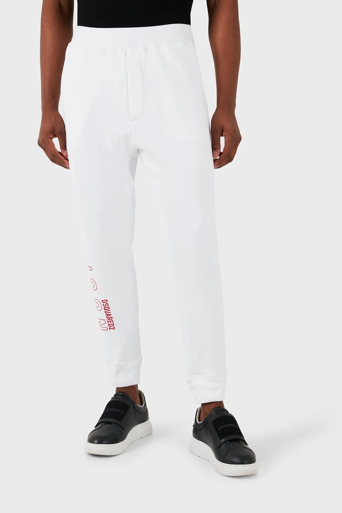 Dsquared2 Pamuklu Regular Fit Jogger Erkek Pantolon S79KA0041 S25516 964 BEYAZ - 1