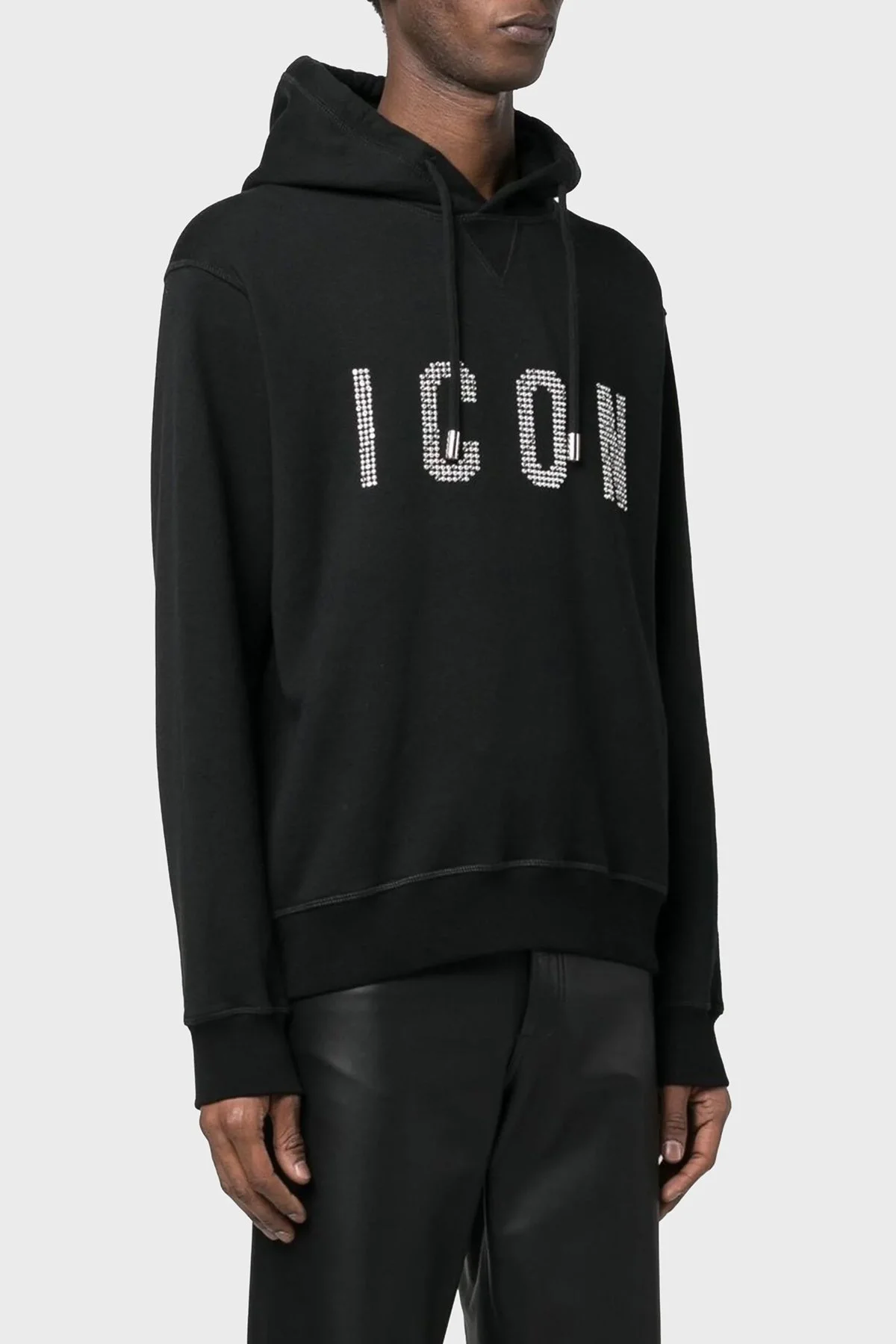 Dsquared2 Pamuklu Regular Fit Kapüşonlu Erkek Sweat S79GU0106 S25516 900 SİYAH - 6