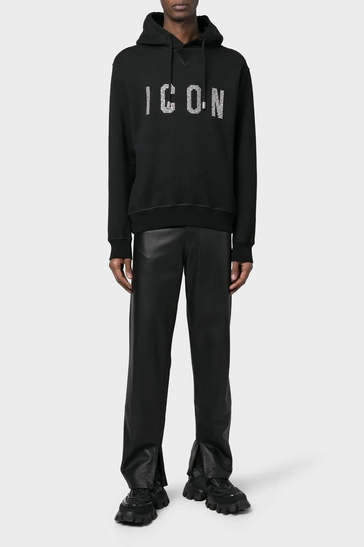 Dsquared2 Pamuklu Regular Fit Kapüşonlu Erkek Sweat S79GU0106 S25516 900 SİYAH - 7