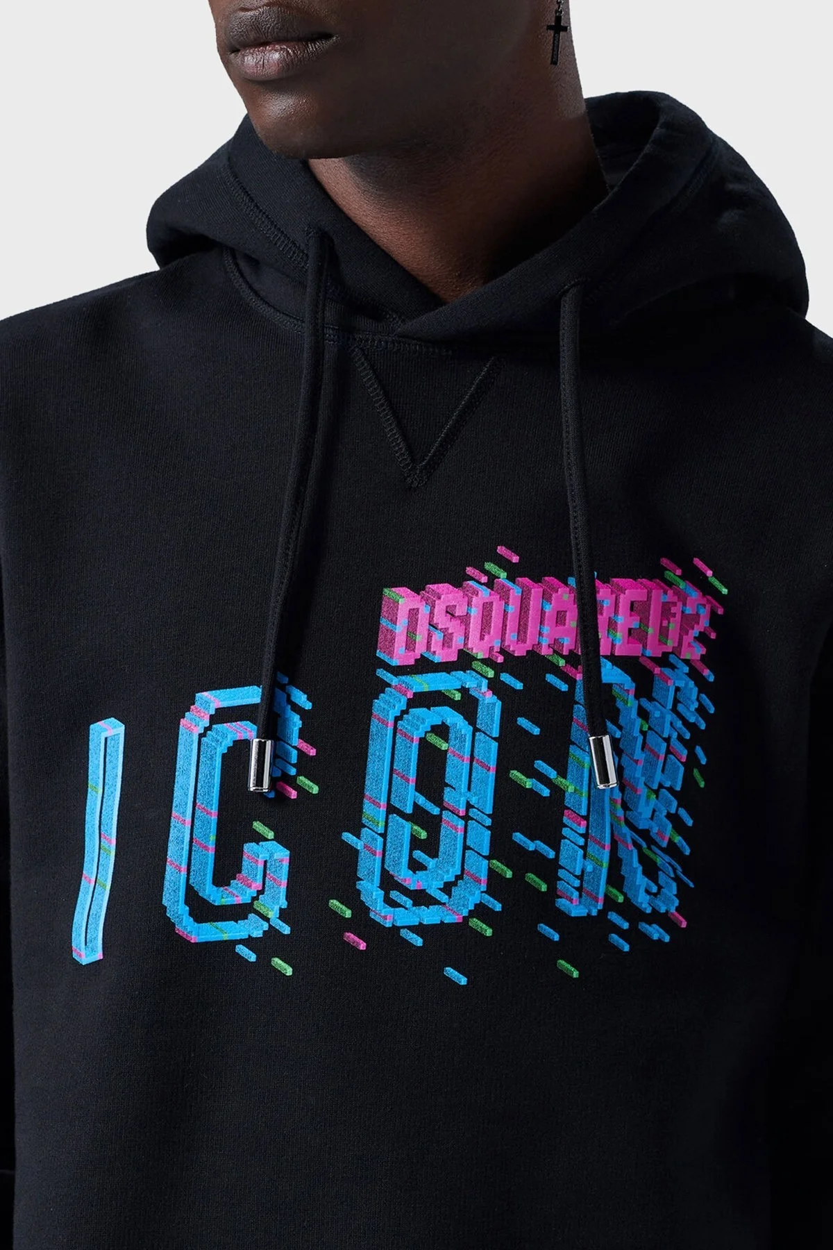 Dsquared2 Pamuklu Regular Fit Kapüşonlu Erkek Sweat S79GU0110 S25516 900 SİYAH - 6