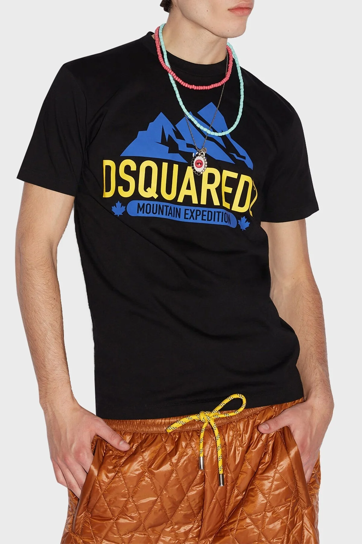 Dsquared2 Pamuklu Relaxed Fit Bisiklet Yaka Erkek T Shirt S71GD1220 S23009 900 SİYAH - 1