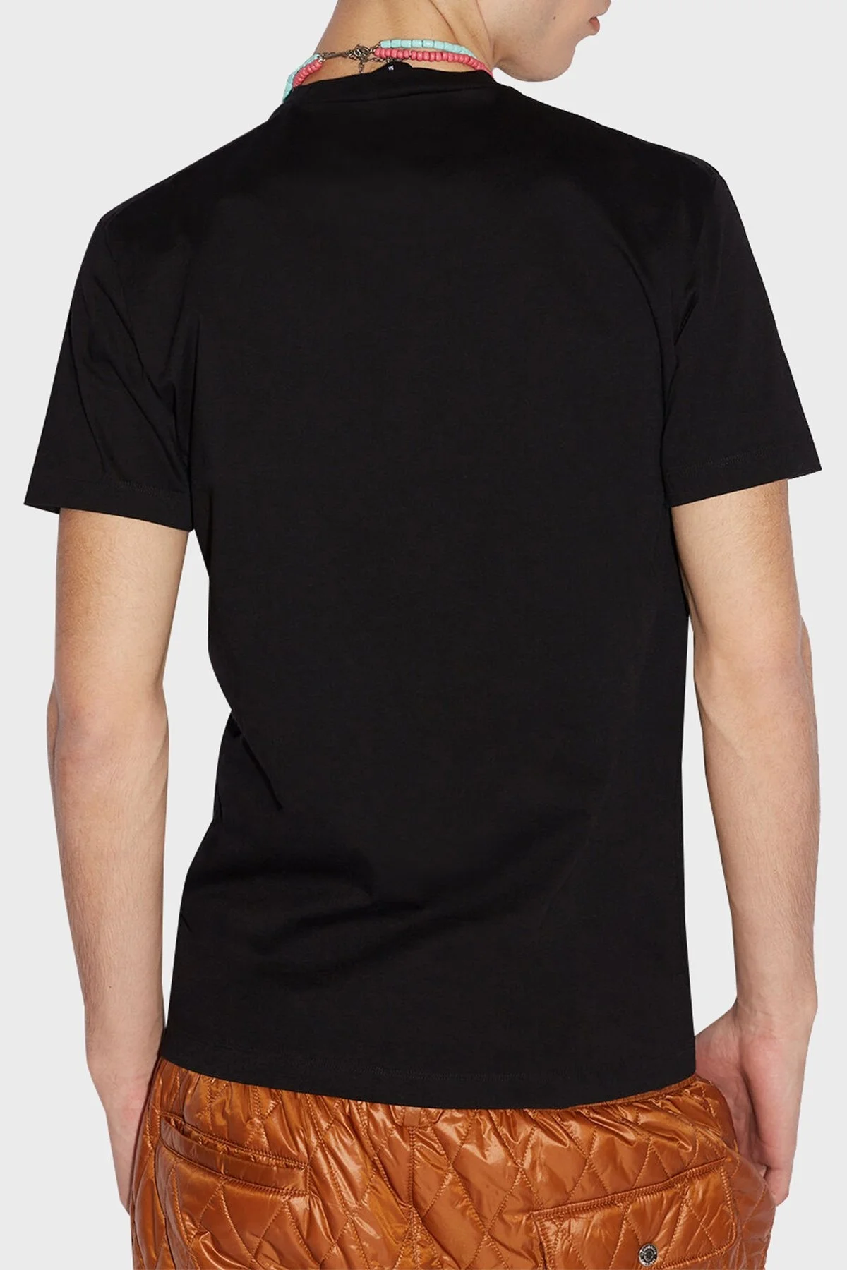 Dsquared2 Pamuklu Relaxed Fit Bisiklet Yaka Erkek T Shirt S71GD1220 S23009 900 SİYAH - 2