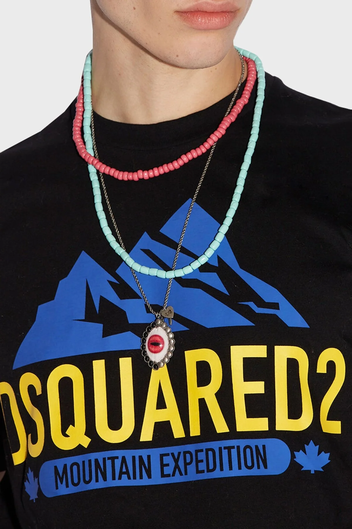 Dsquared2 Pamuklu Relaxed Fit Bisiklet Yaka Erkek T Shirt S71GD1220 S23009 900 SİYAH - 3