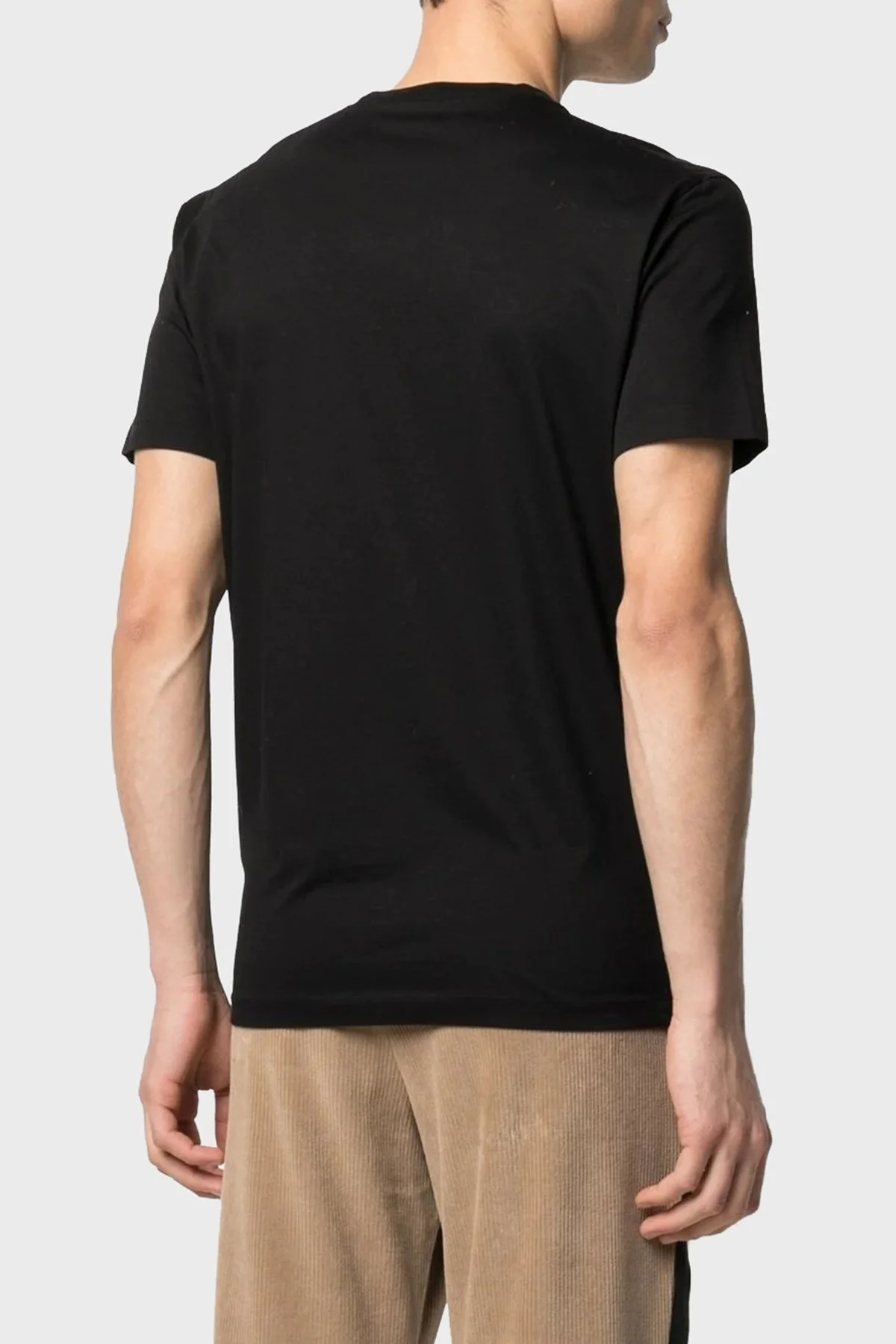 Dsquared2 Pamuklu Relaxed Fit Bisiklet Yaka Erkek T Shirt S74GD0859 S23009 900 SİYAH - 4