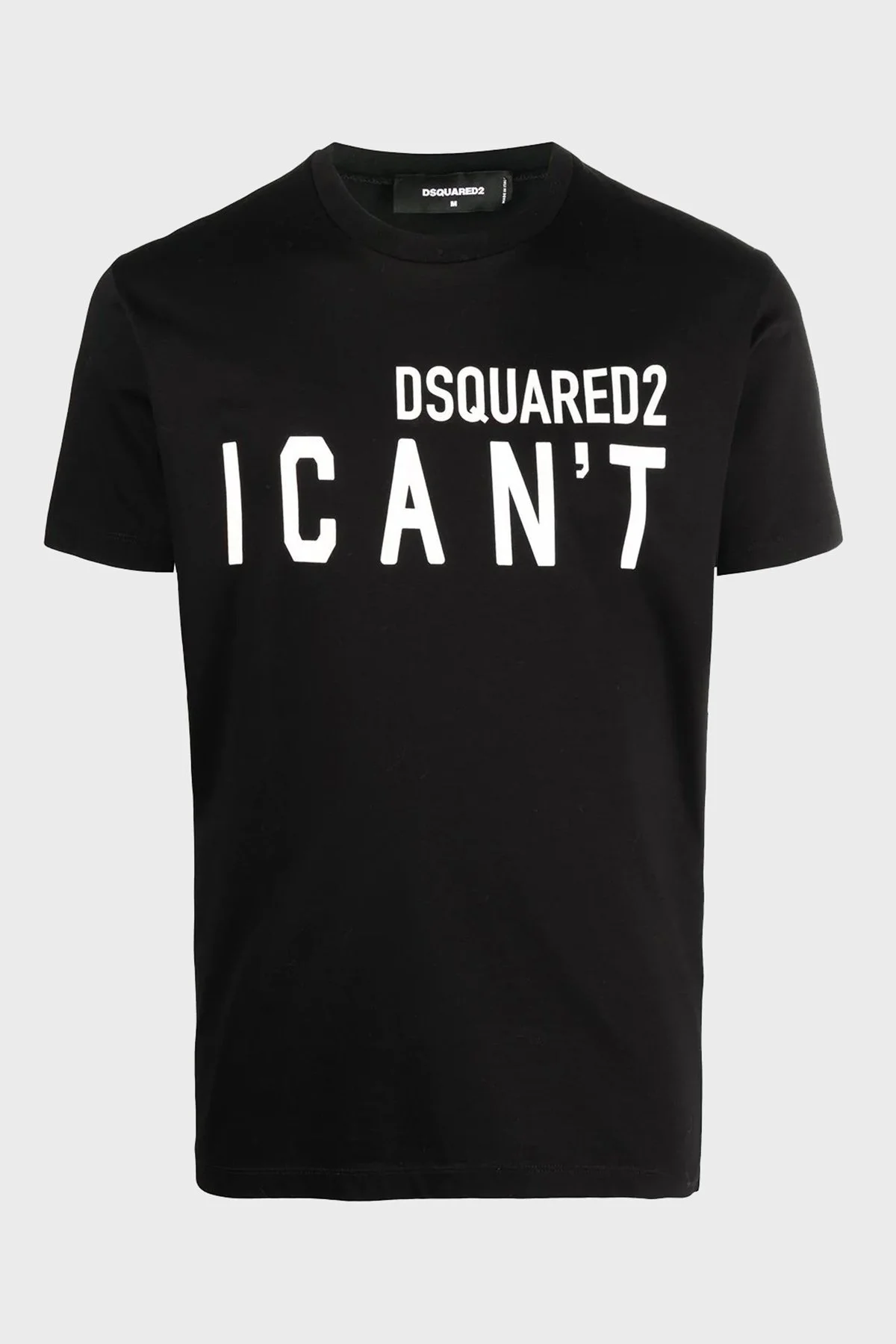 Dsquared2 Pamuklu Relaxed Fit Bisiklet Yaka Erkek T Shirt S74GD0859 S23009 900 SİYAH - 5