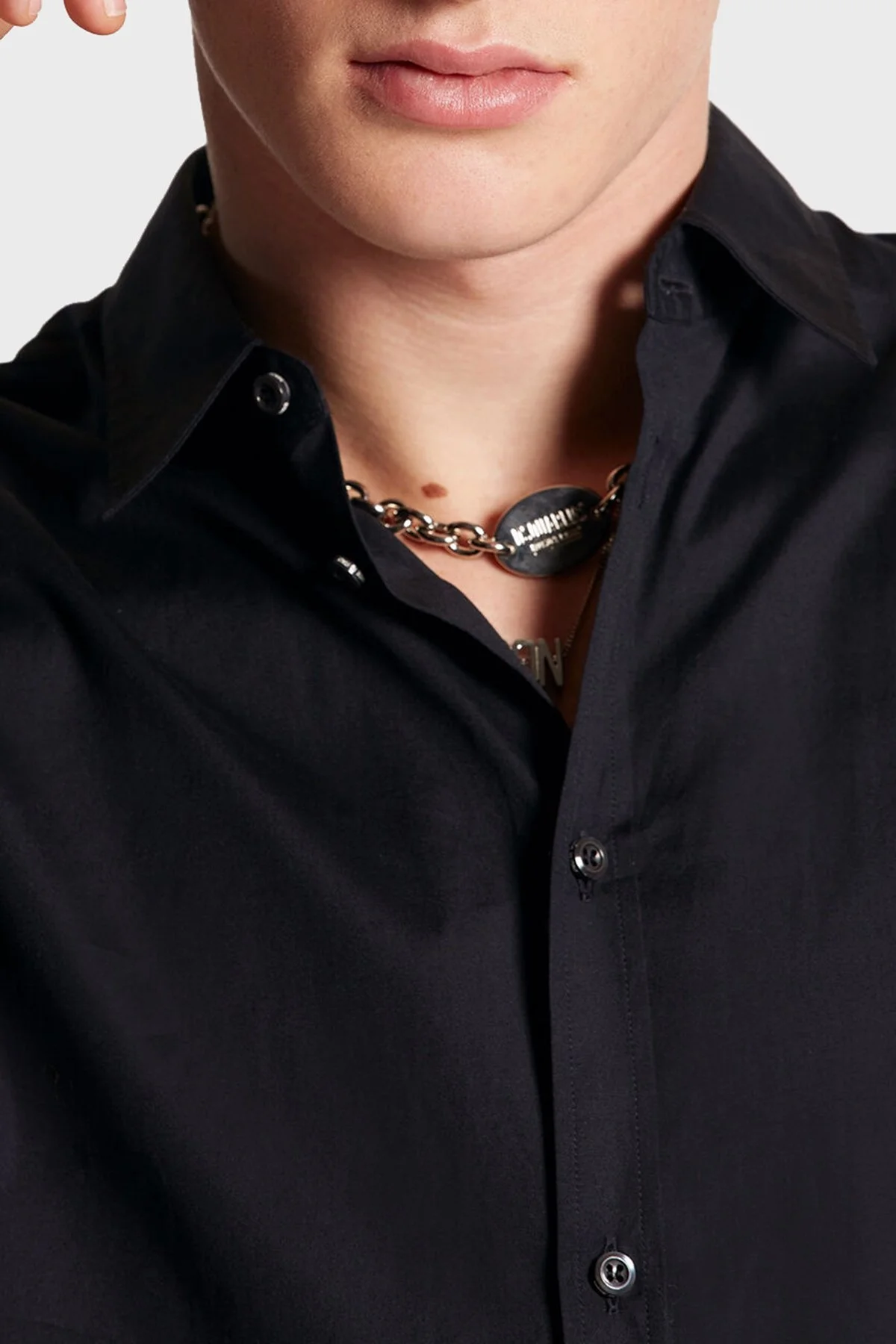 Dsquared2 Pamuklu Relaxed Fit Erkek Gömlek S74DM0659 S44131 900 SİYAH - 4