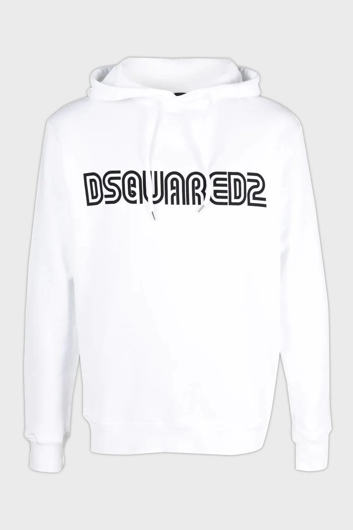 Dsquared2 Pamuklu Relaxed Fit Kapüşonlu Erkek Sweat S71GU0550 S25030 100 BEYAZ - 10