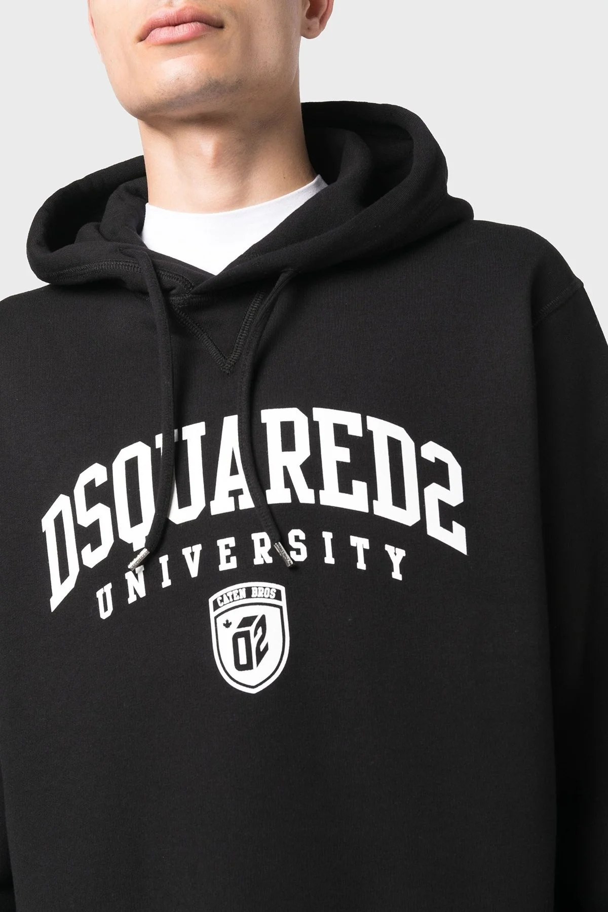 Dsquared2 Pamuklu Relaxed Fit Kapüşonlu Erkek Sweat S74GU0744 S25516 900 SİYAH - 9