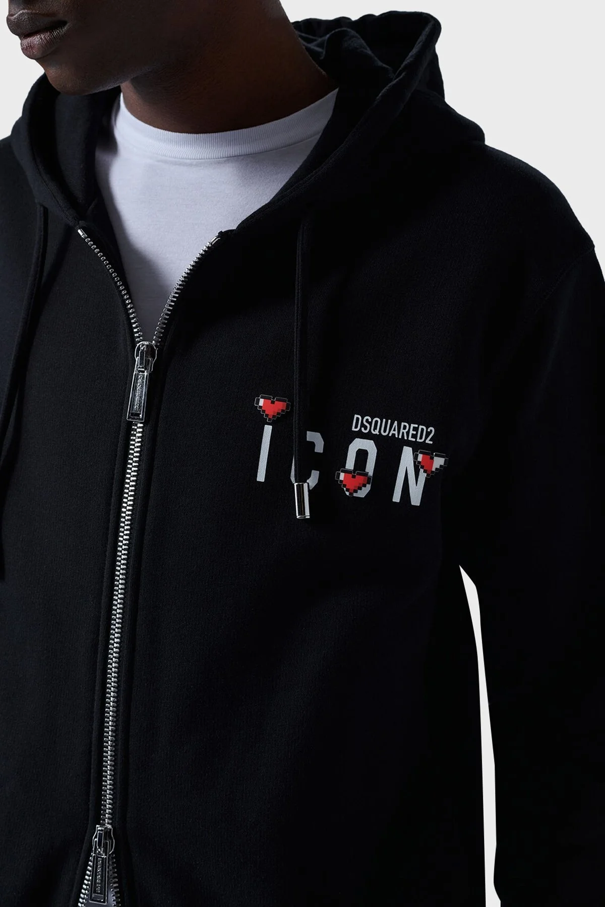 Dsquared2 Pamuklu Relaxed Fit Kapüşonlu Erkek Sweat S79HG0011 S25516 900 SİYAH - 4